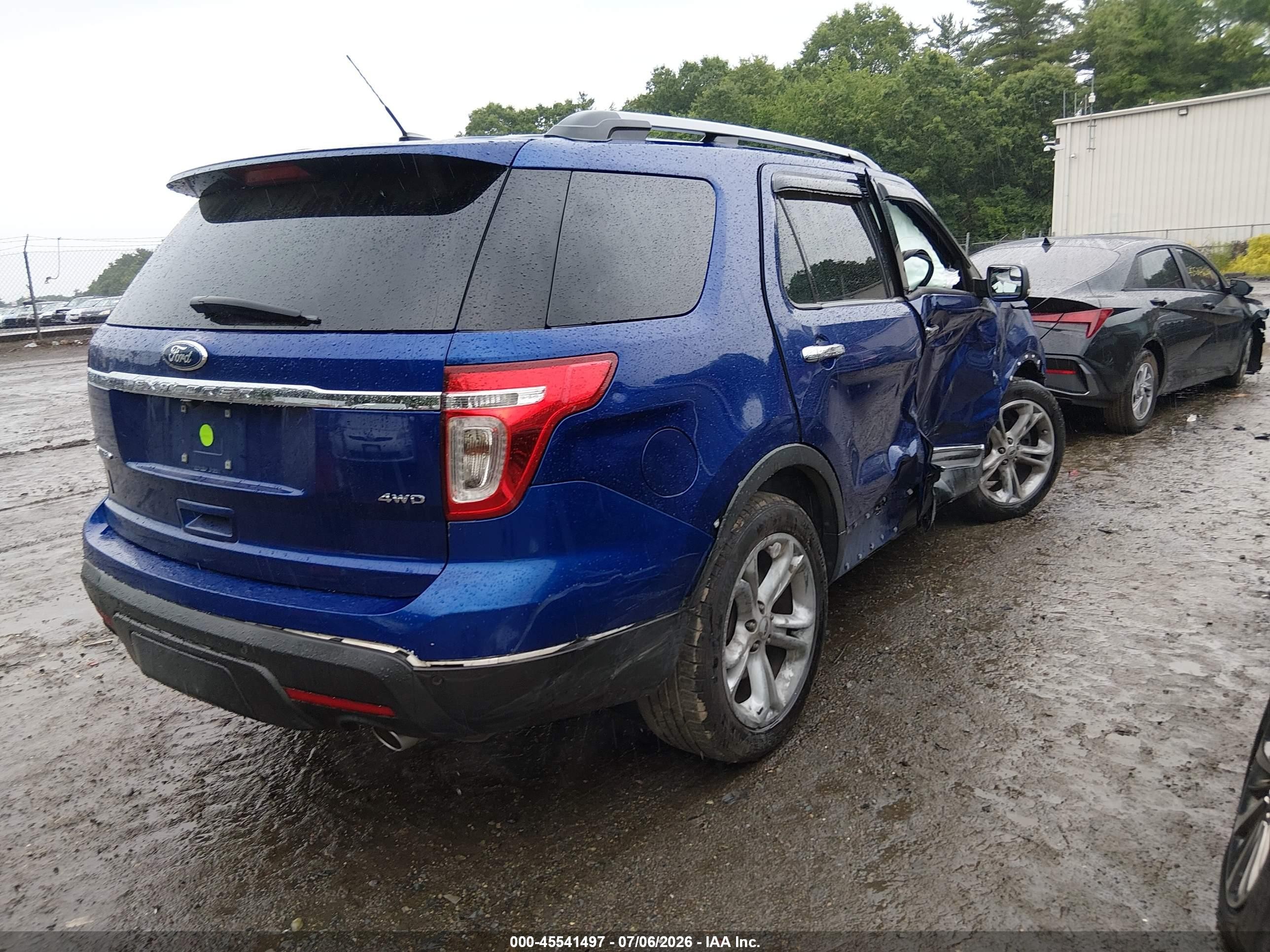 2013 Ford Explorer Limited Blue vin: 1FM5K8F84DGA43387