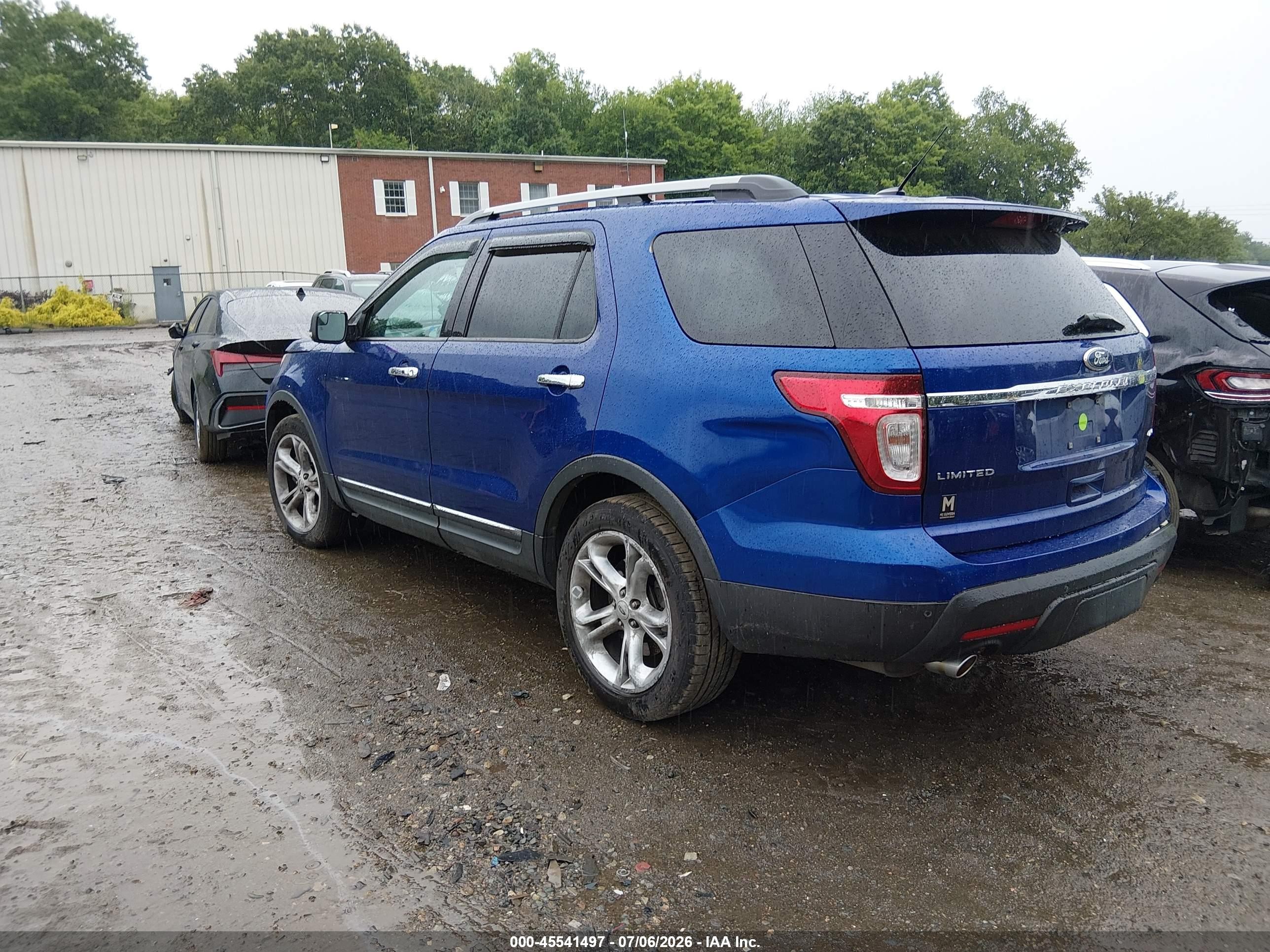 2013 Ford Explorer Limited Blue vin: 1FM5K8F84DGA43387