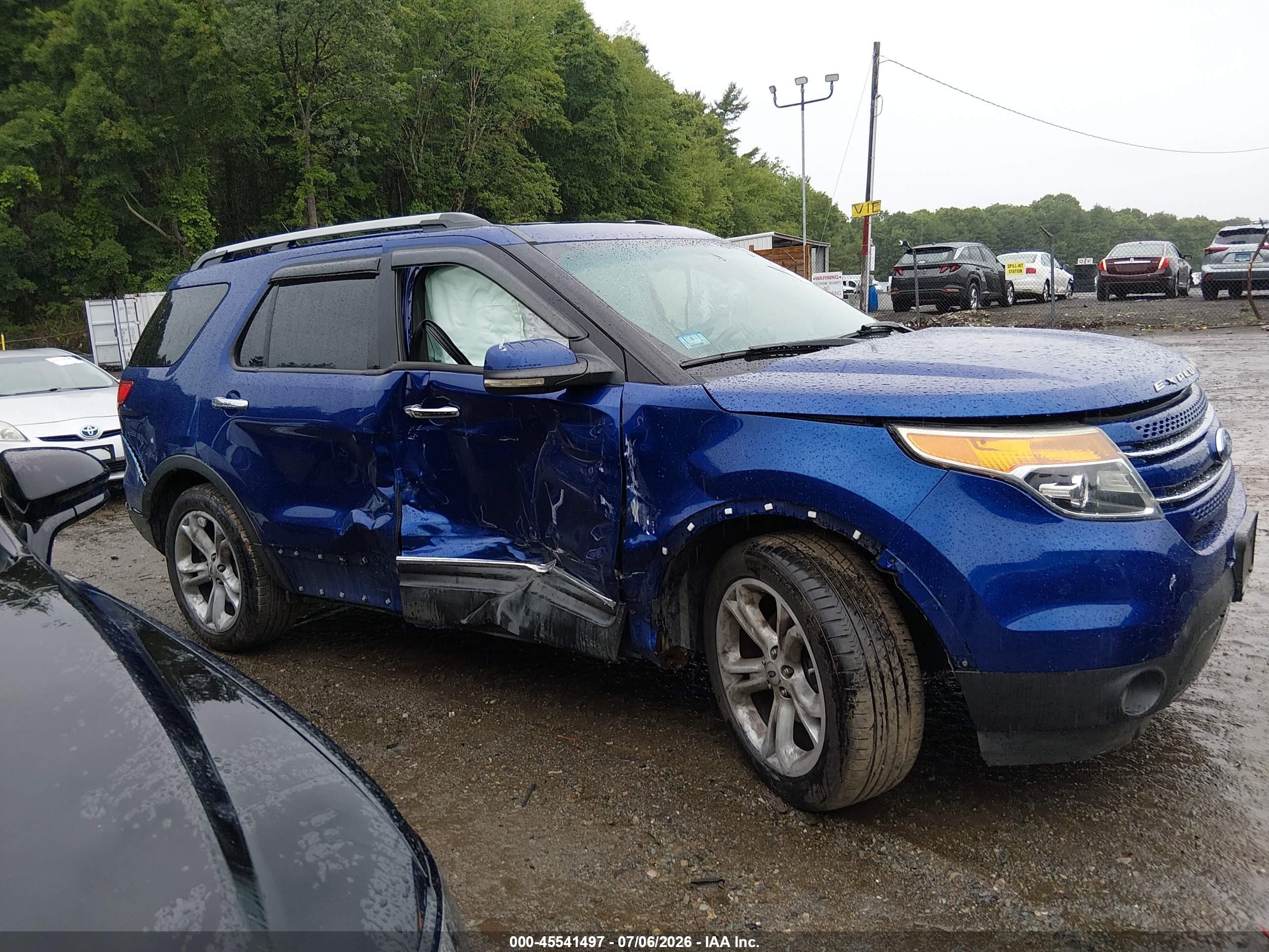 2013 Ford Explorer Limited Blue vin: 1FM5K8F84DGA43387