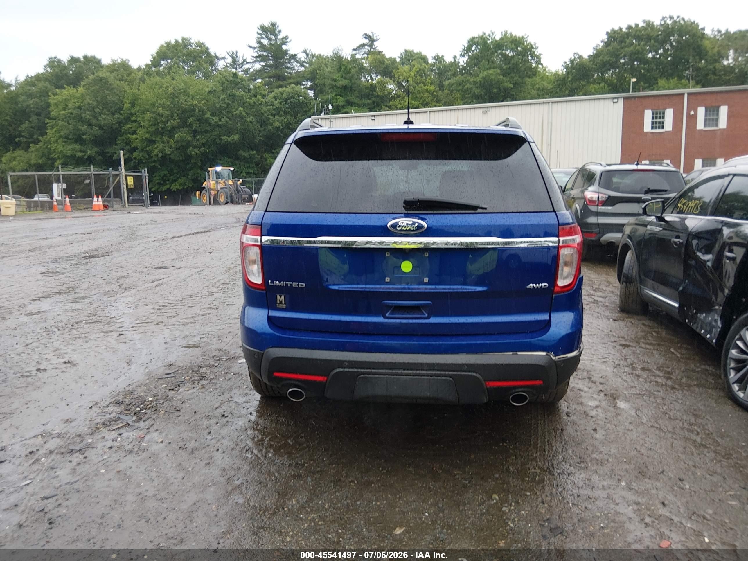 2013 Ford Explorer Limited Blue vin: 1FM5K8F84DGA43387