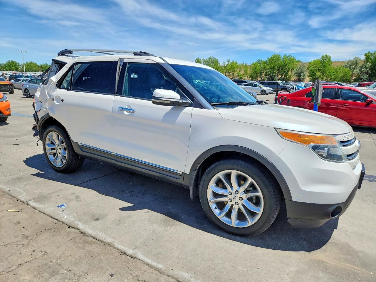 2013 Ford Explorer Limited White vin: 1FM5K8F84DGA45589