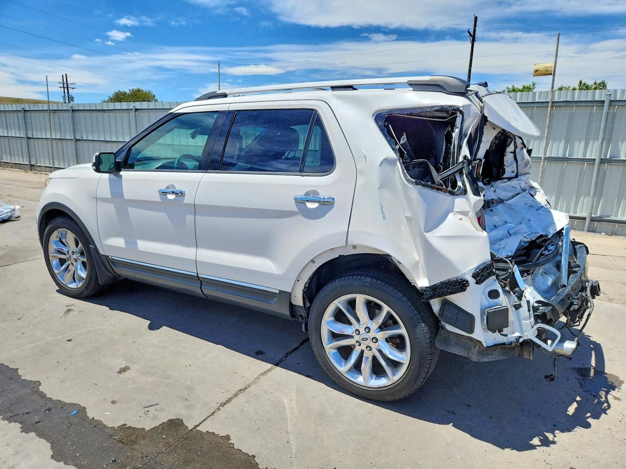 2013 Ford Explorer Limited White vin: 1FM5K8F84DGA45589