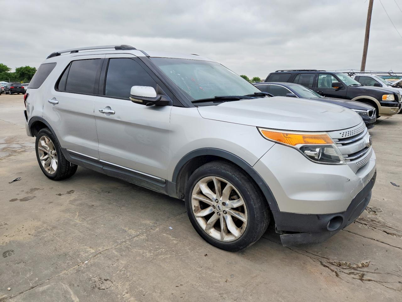 2013 Ford Explorer Limited Silver vin: 1FM5K8F84DGA51764