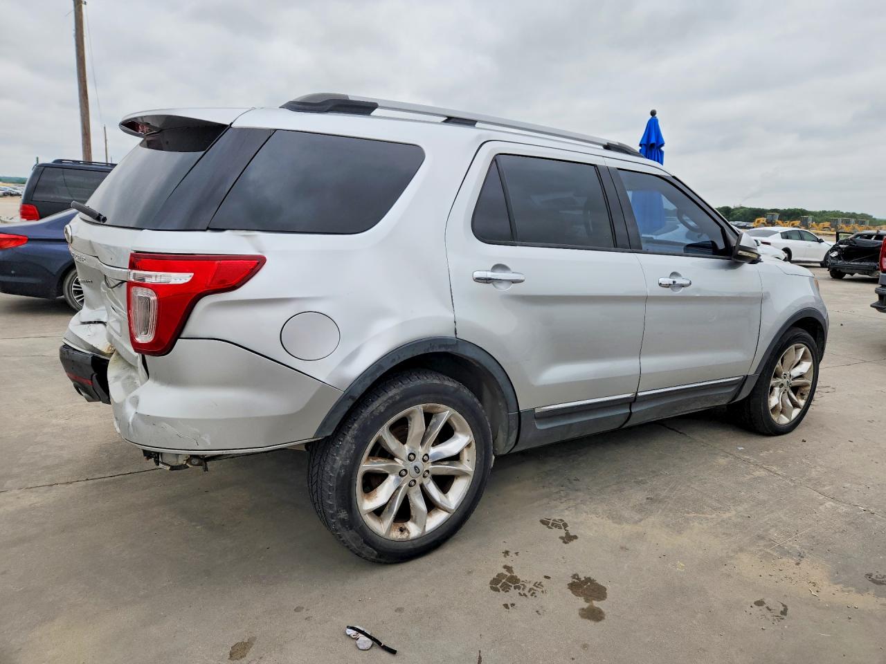 2013 Ford Explorer Limited Silver vin: 1FM5K8F84DGA51764