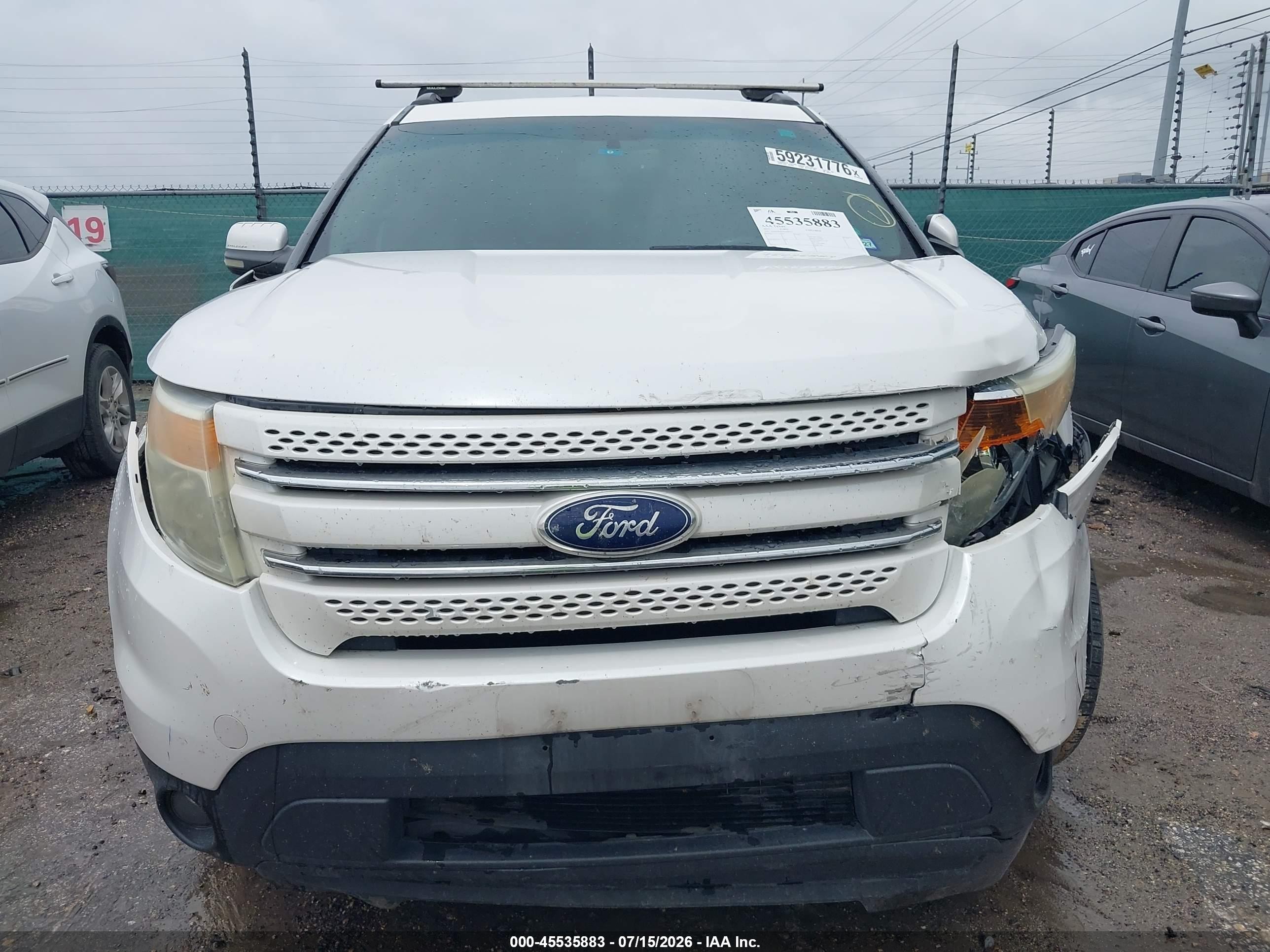 2013 Ford Explorer Limited White vin: 1FM5K8F84DGA64014