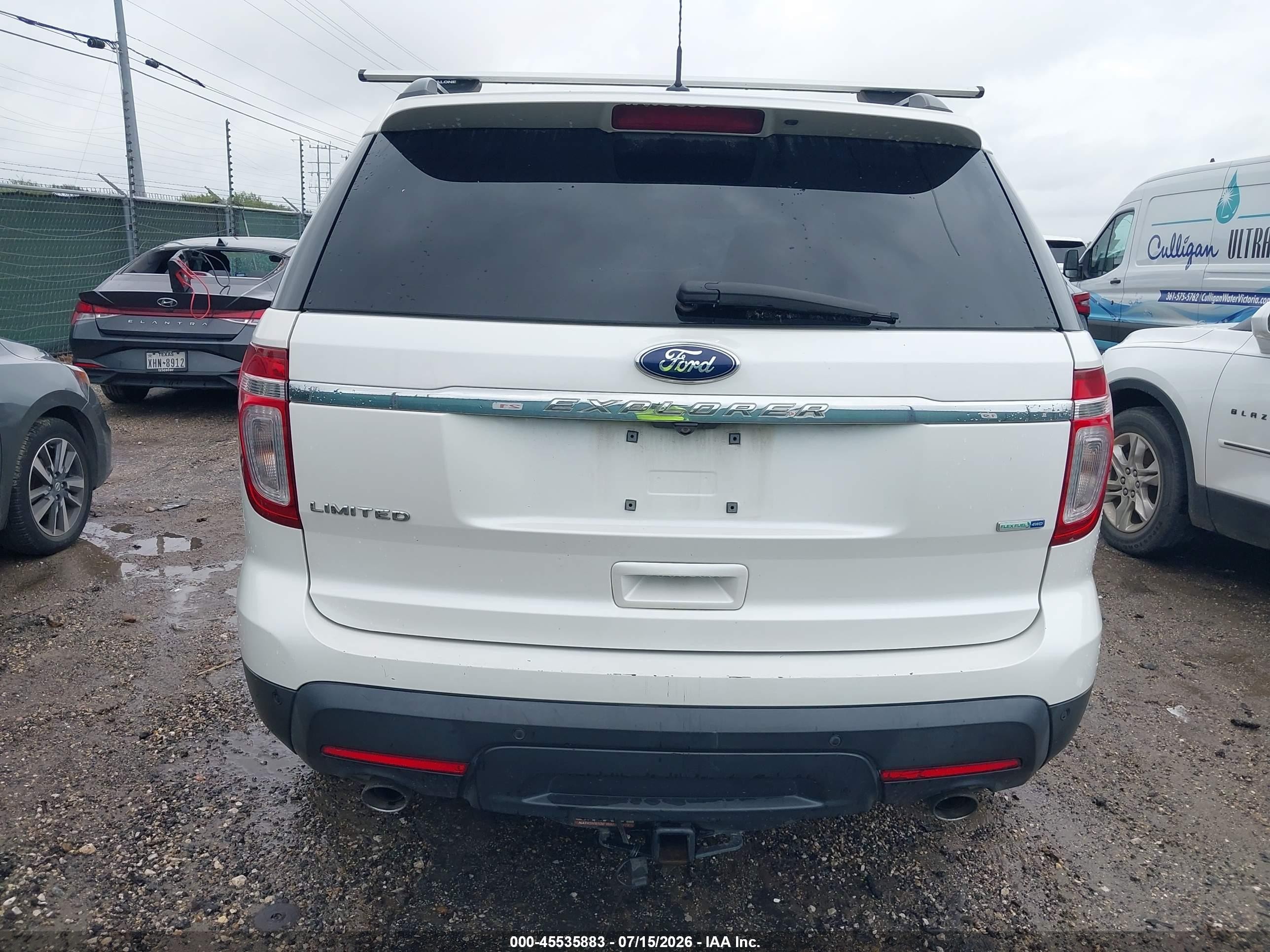 2013 Ford Explorer Limited White vin: 1FM5K8F84DGA64014