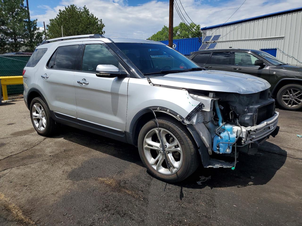 2013 Ford Explorer Limited Silver vin: 1FM5K8F84DGA64224