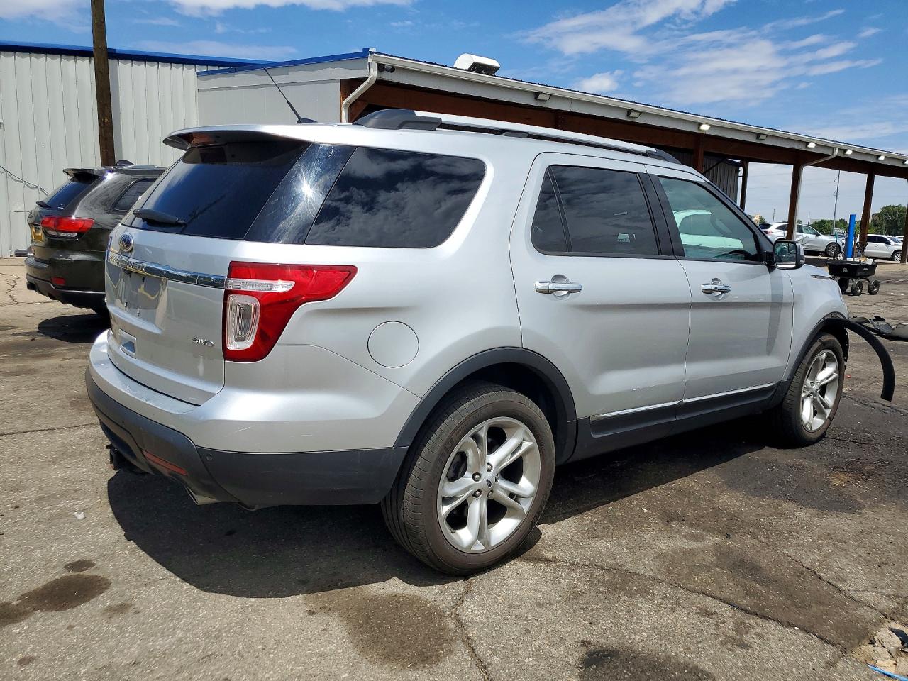 2013 Ford Explorer Limited Silver vin: 1FM5K8F84DGA64224