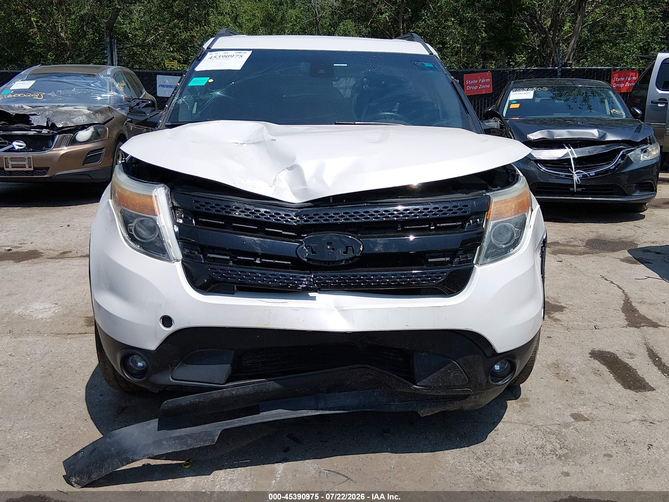 2013 Ford Explorer Limited White vin: 1FM5K8F84DGA98499