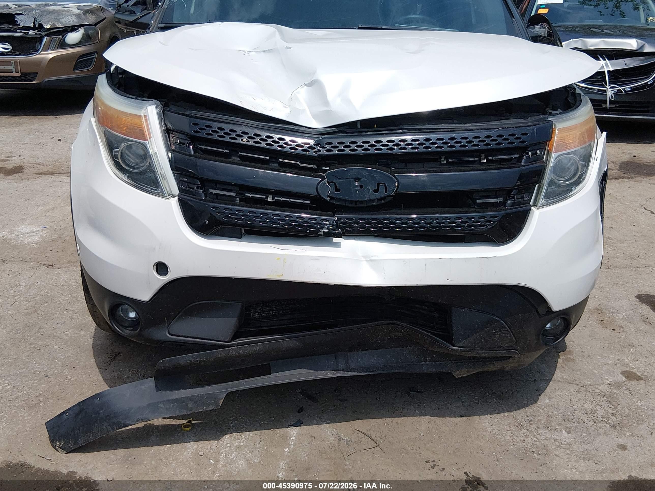 2013 Ford Explorer Limited White vin: 1FM5K8F84DGA98499