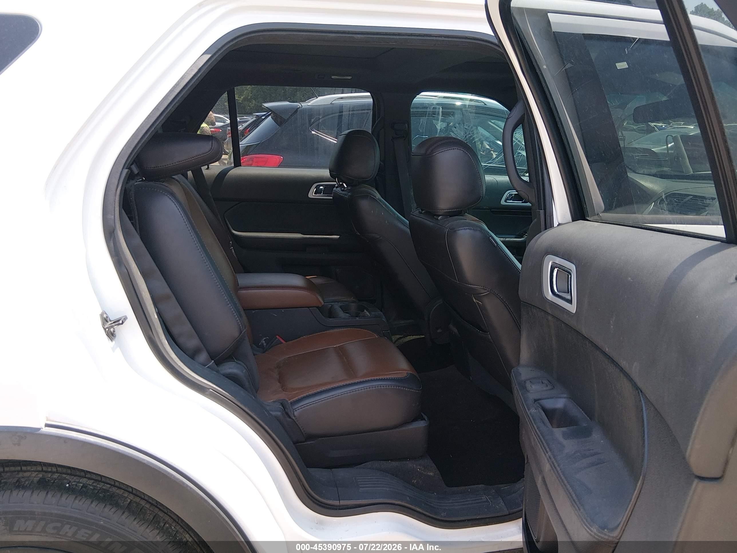 2013 Ford Explorer Limited White vin: 1FM5K8F84DGA98499
