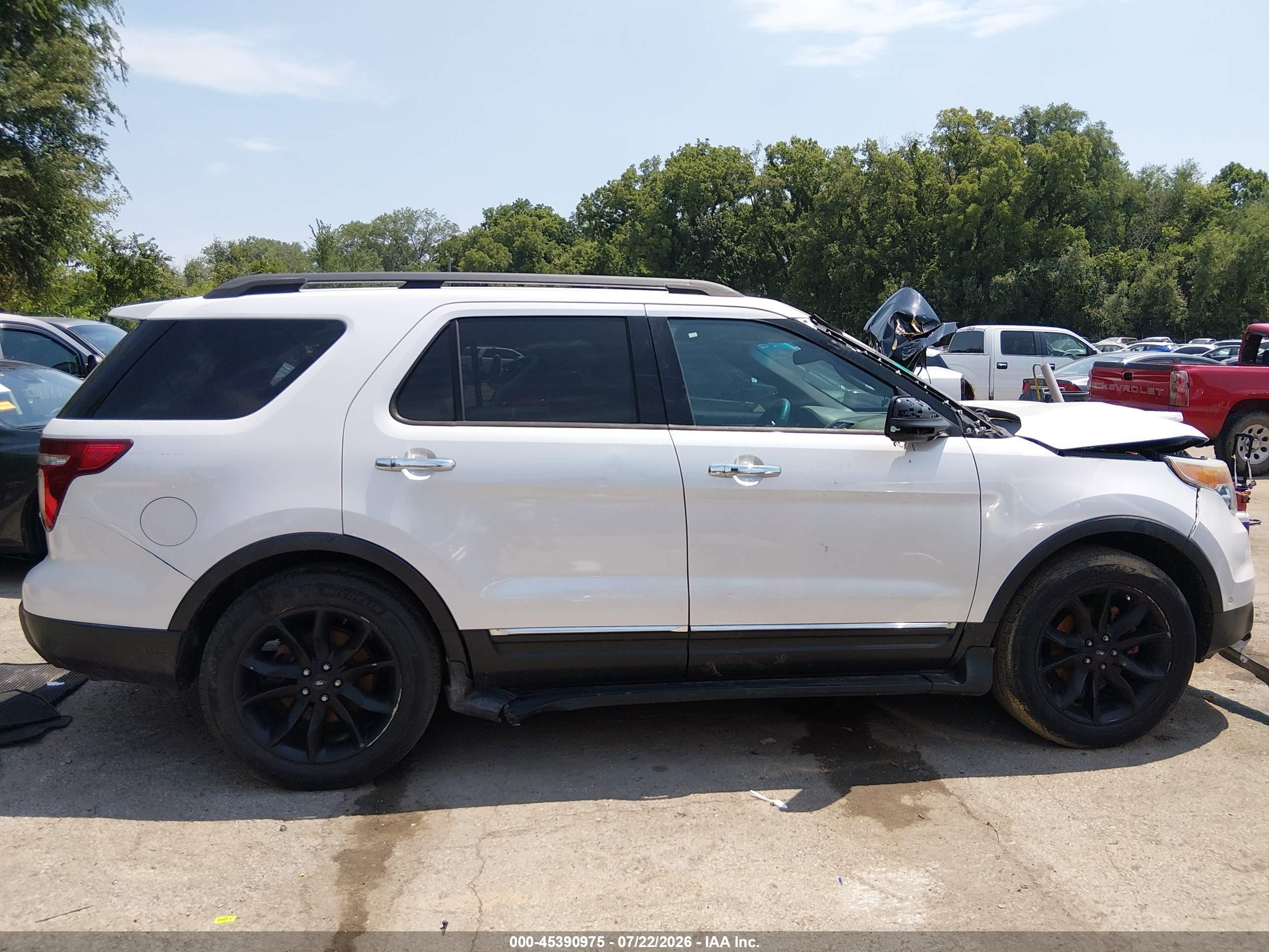 2013 Ford Explorer Limited White vin: 1FM5K8F84DGA98499