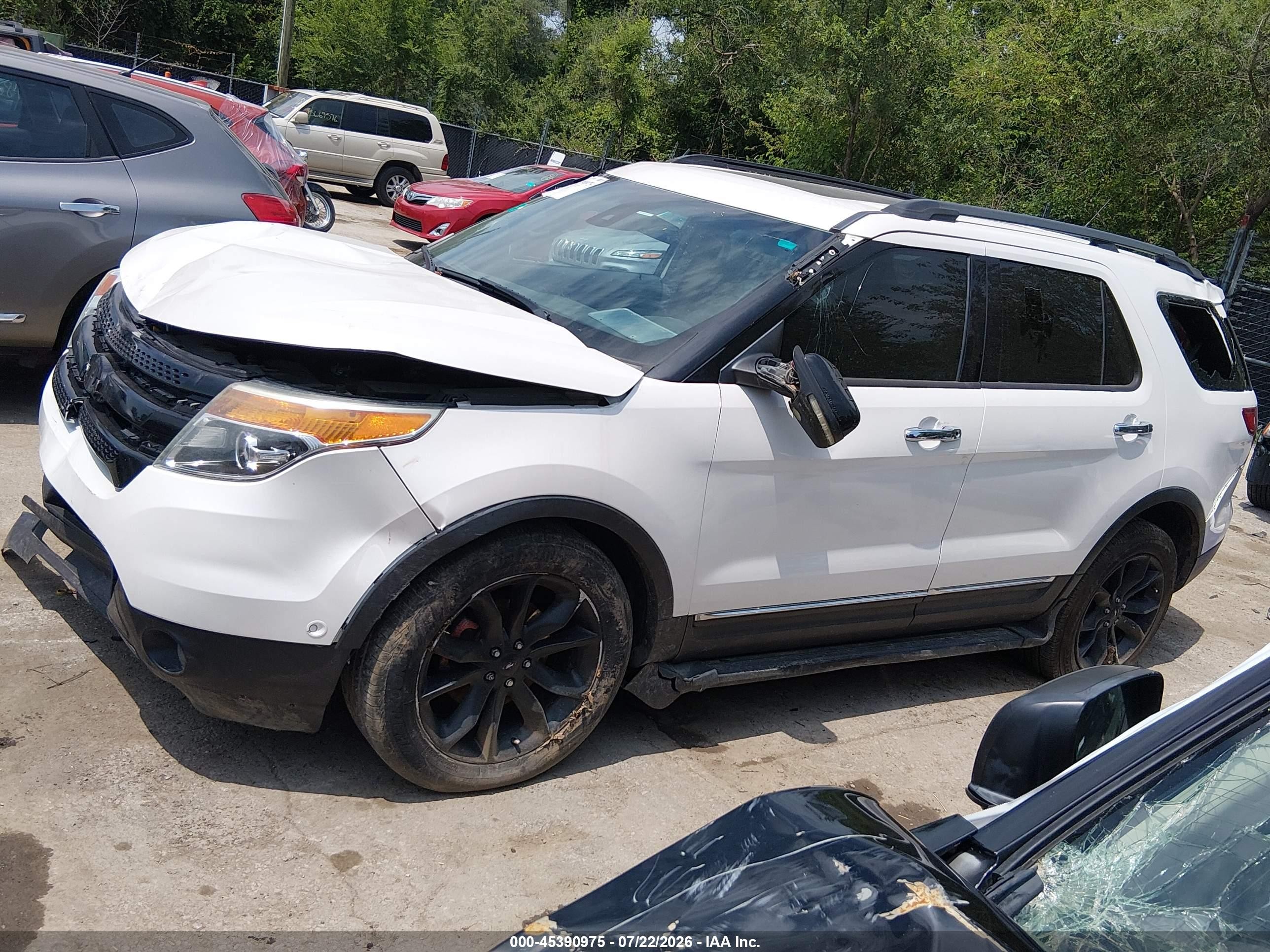 2013 Ford Explorer Limited White vin: 1FM5K8F84DGA98499