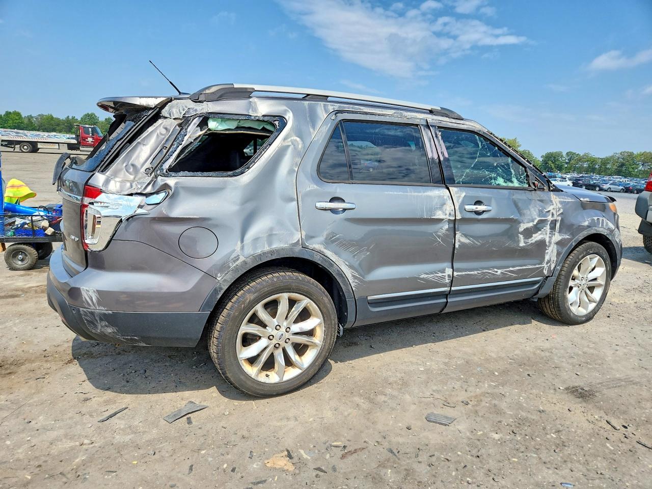 2013 Ford Explorer Limited Gray vin: 1FM5K8F84DGB04320