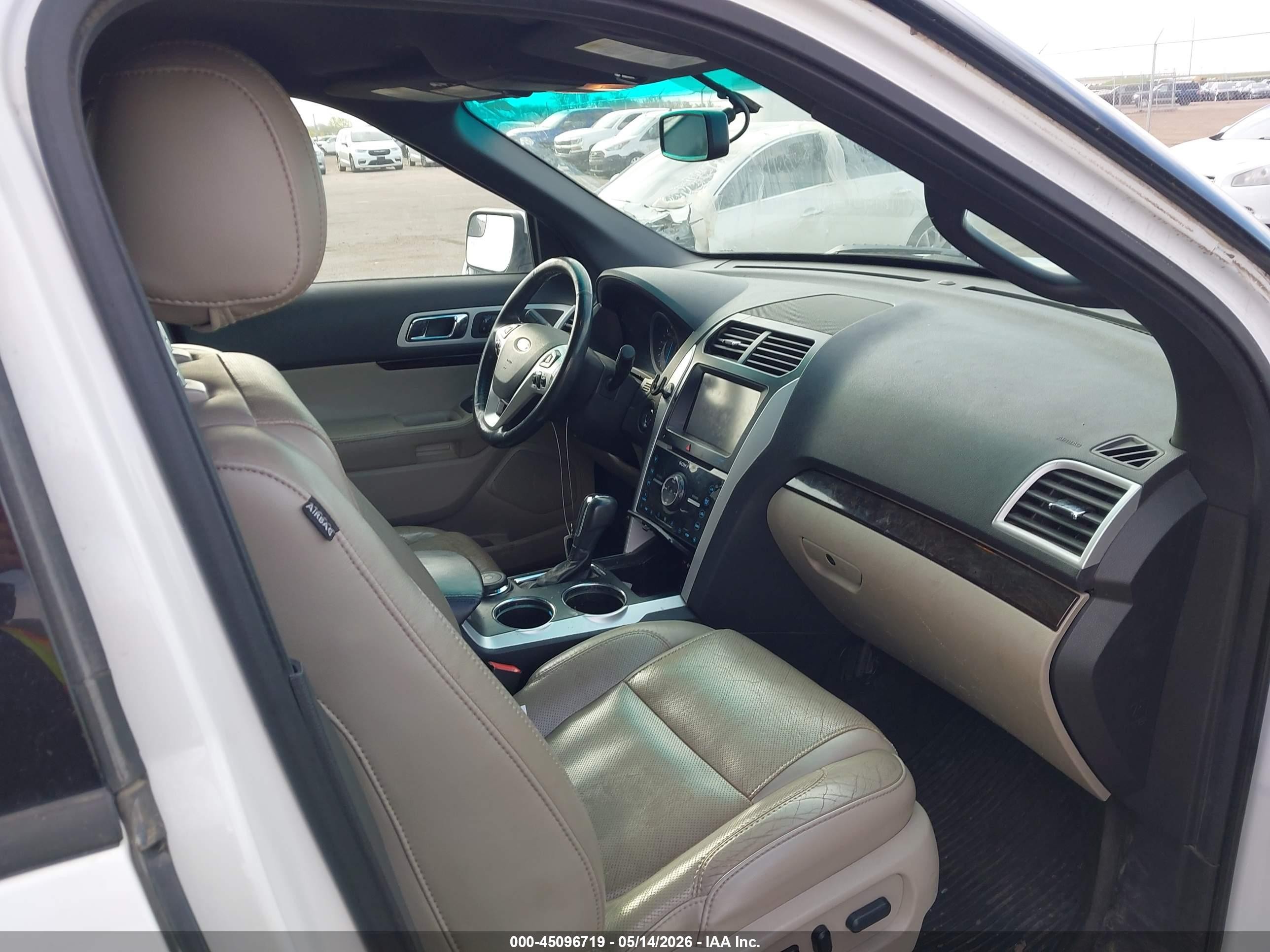 2013 Ford Explorer Limited White vin: 1FM5K8F84DGB14975