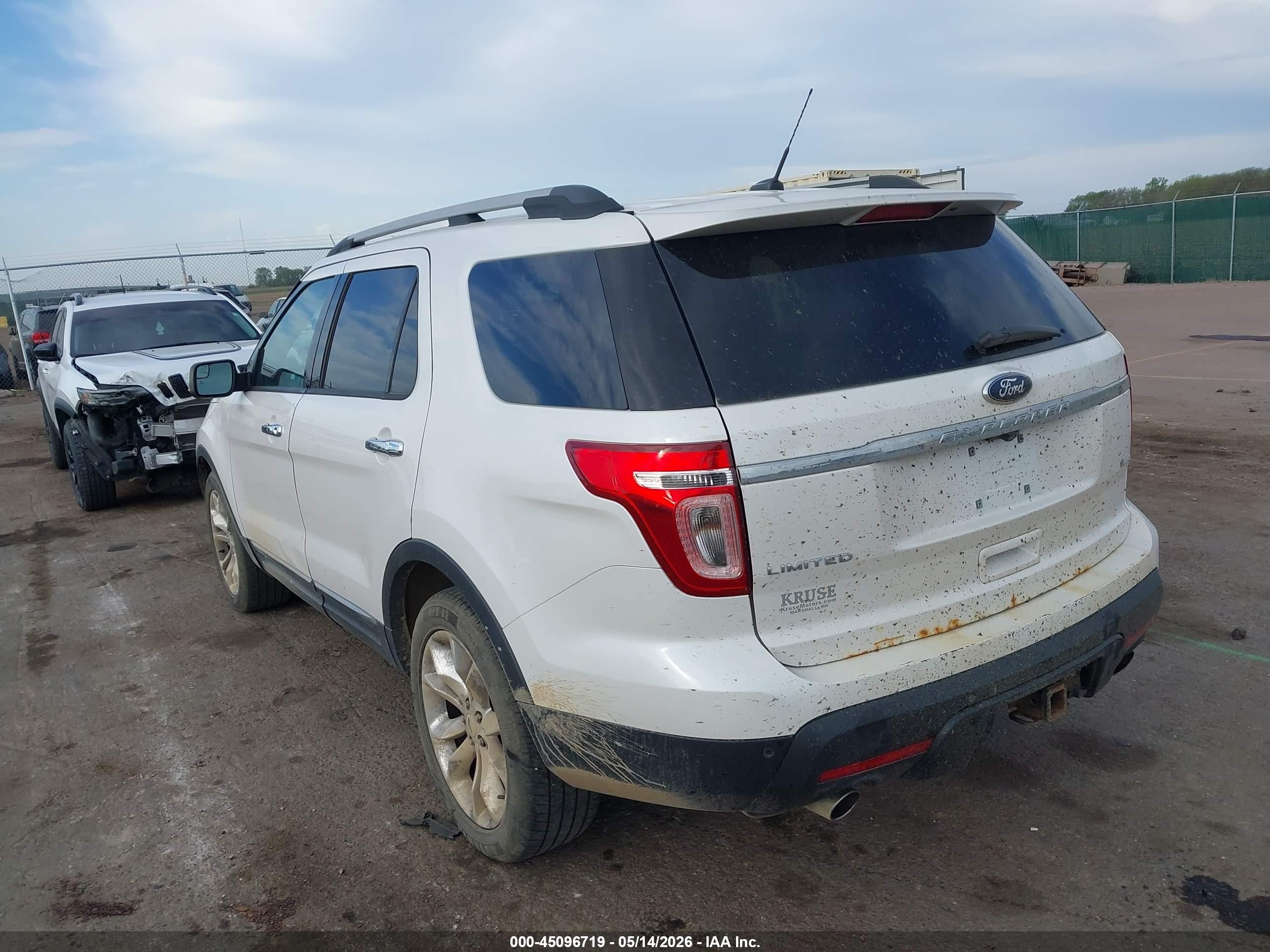2013 Ford Explorer Limited White vin: 1FM5K8F84DGB14975