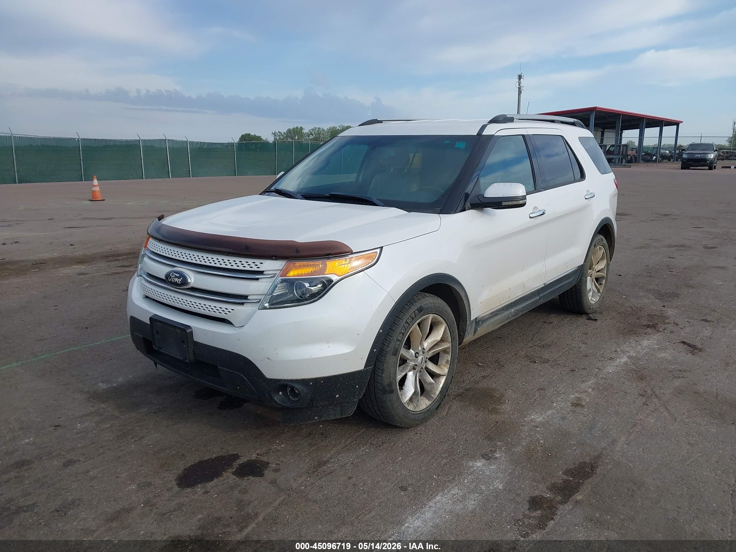 2013 Ford Explorer Limited White vin: 1FM5K8F84DGB14975