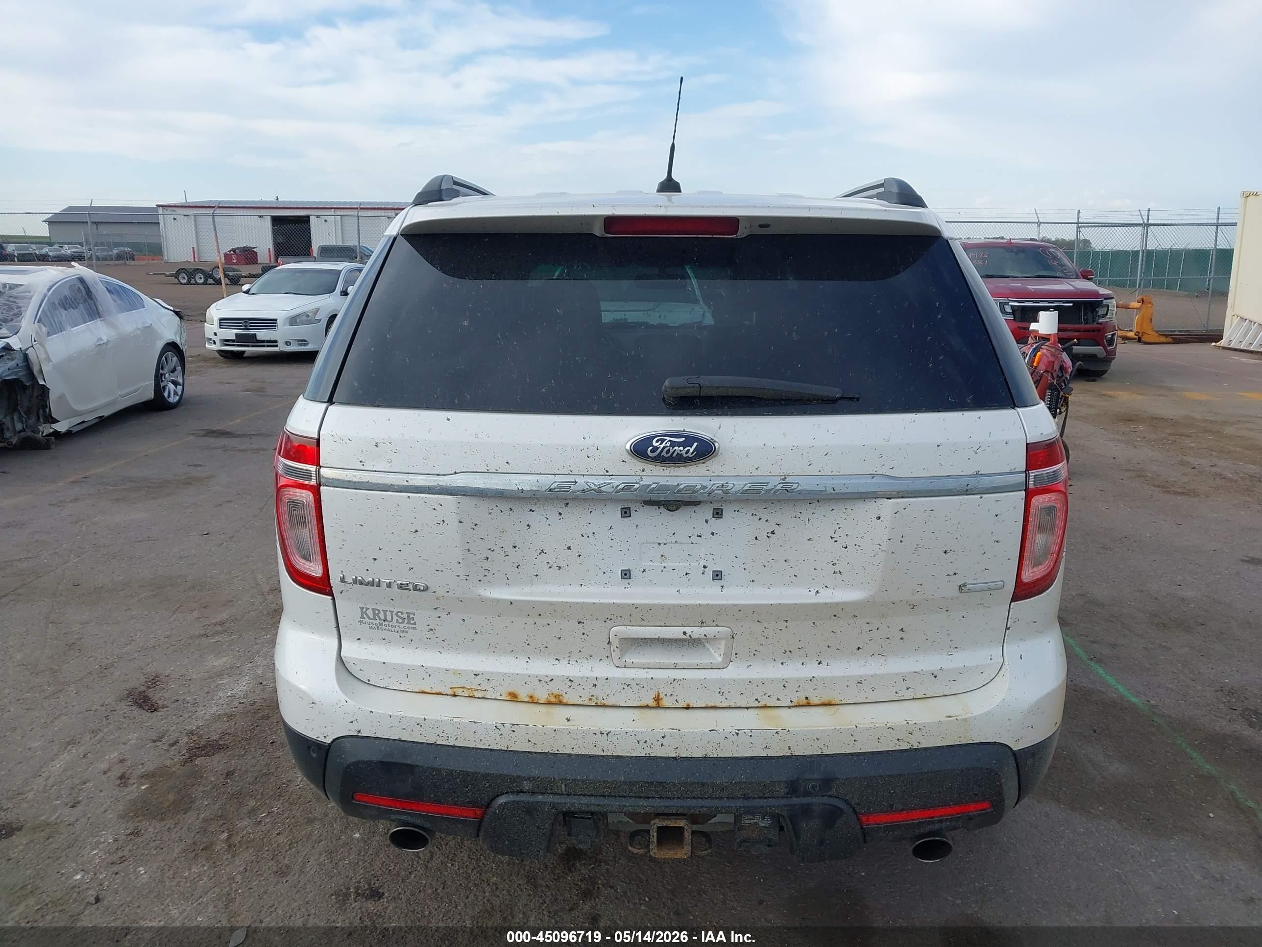 2013 Ford Explorer Limited White vin: 1FM5K8F84DGB14975