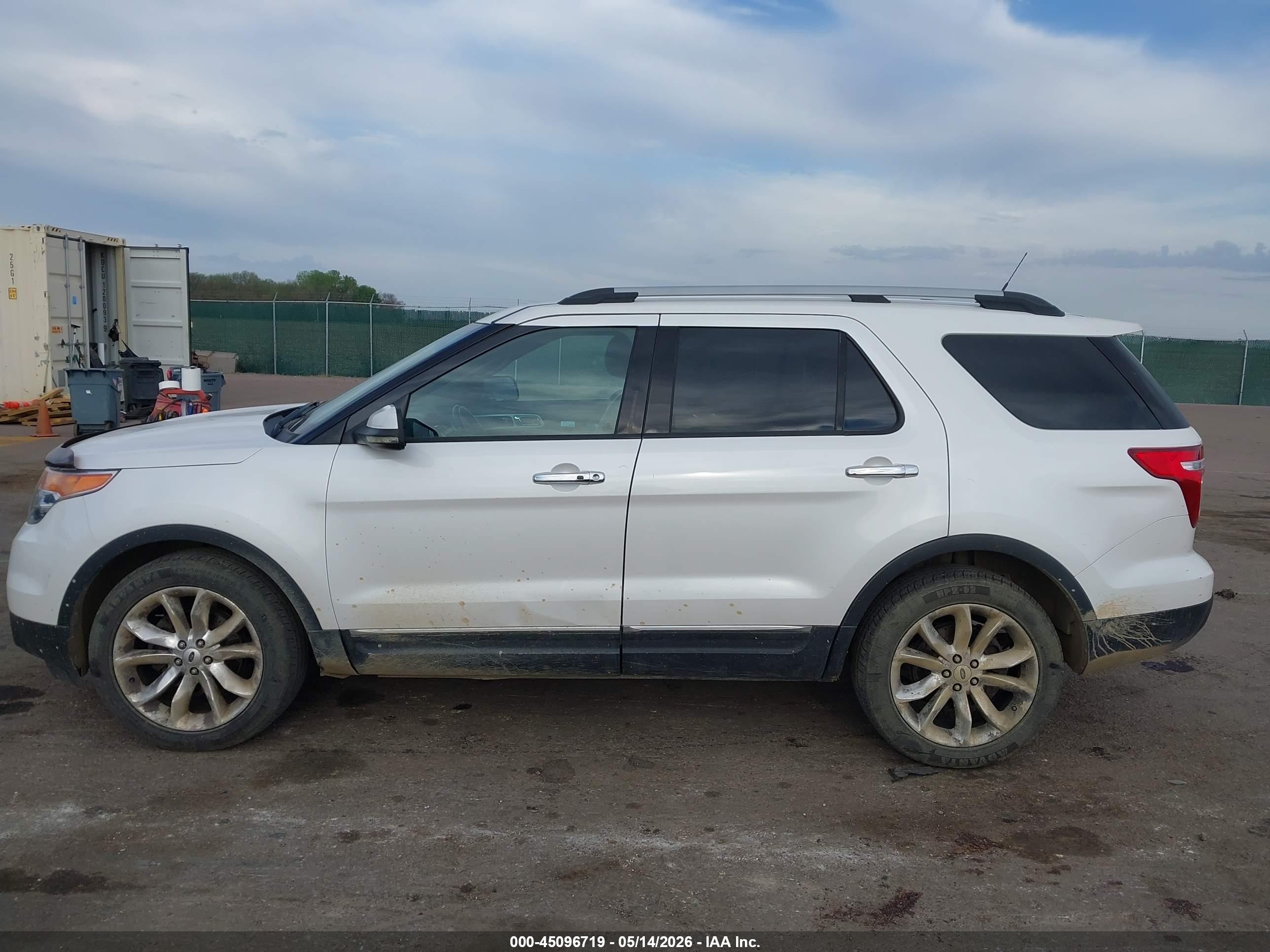 2013 Ford Explorer Limited White vin: 1FM5K8F84DGB14975