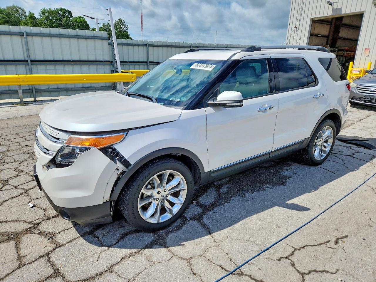 2013 Ford Explorer Limited White vin: 1FM5K8F84DGC60972