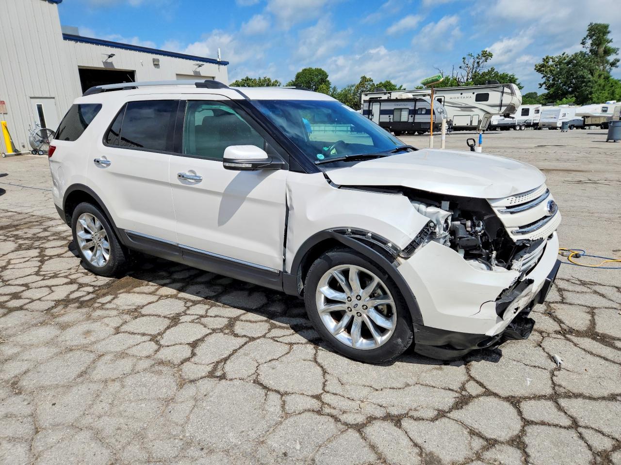 2013 Ford Explorer Limited White vin: 1FM5K8F84DGC60972