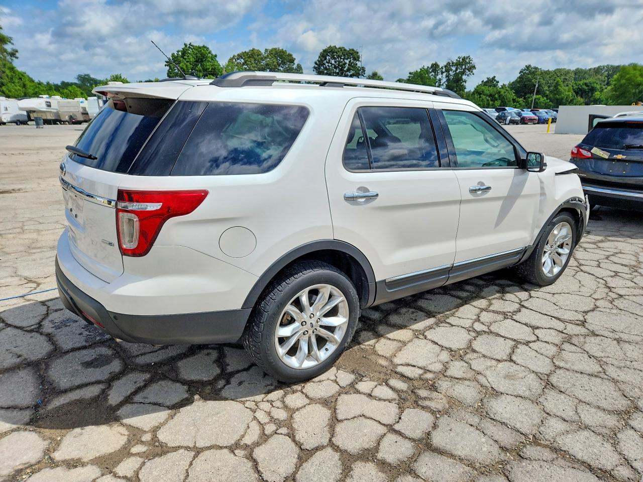 2013 Ford Explorer Limited White vin: 1FM5K8F84DGC60972