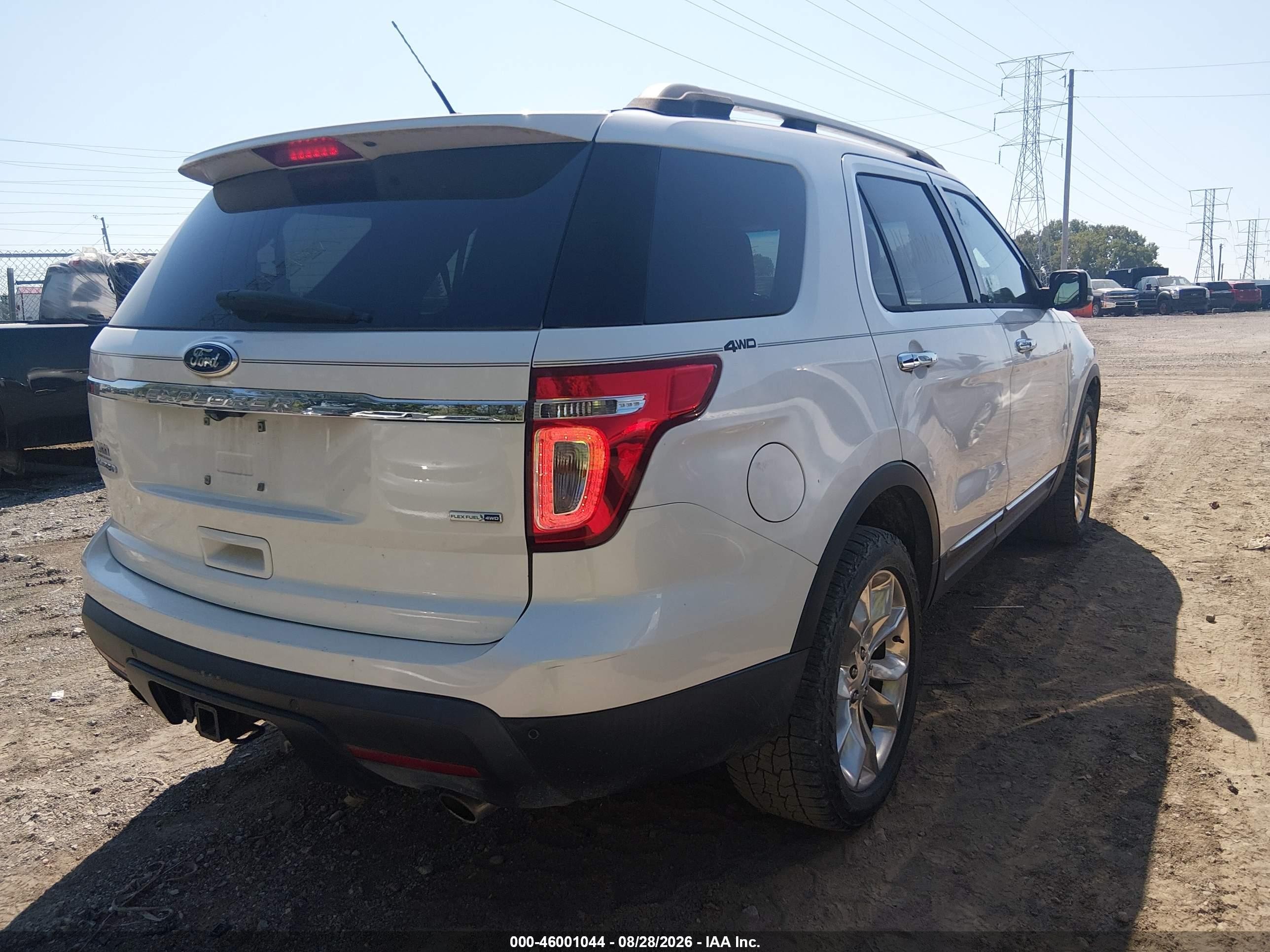 2014 Ford Explorer Limited White vin: 1FM5K8F84EGA06907