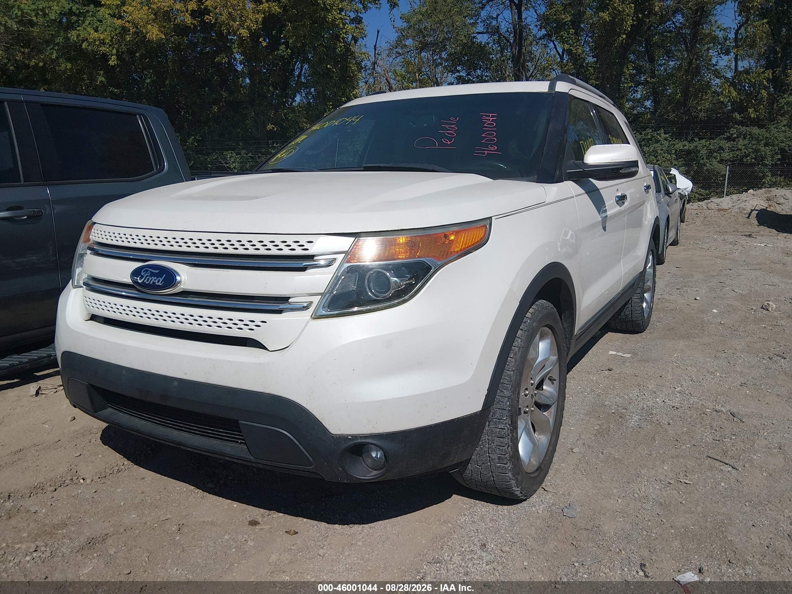 2014 Ford Explorer Limited White vin: 1FM5K8F84EGA06907