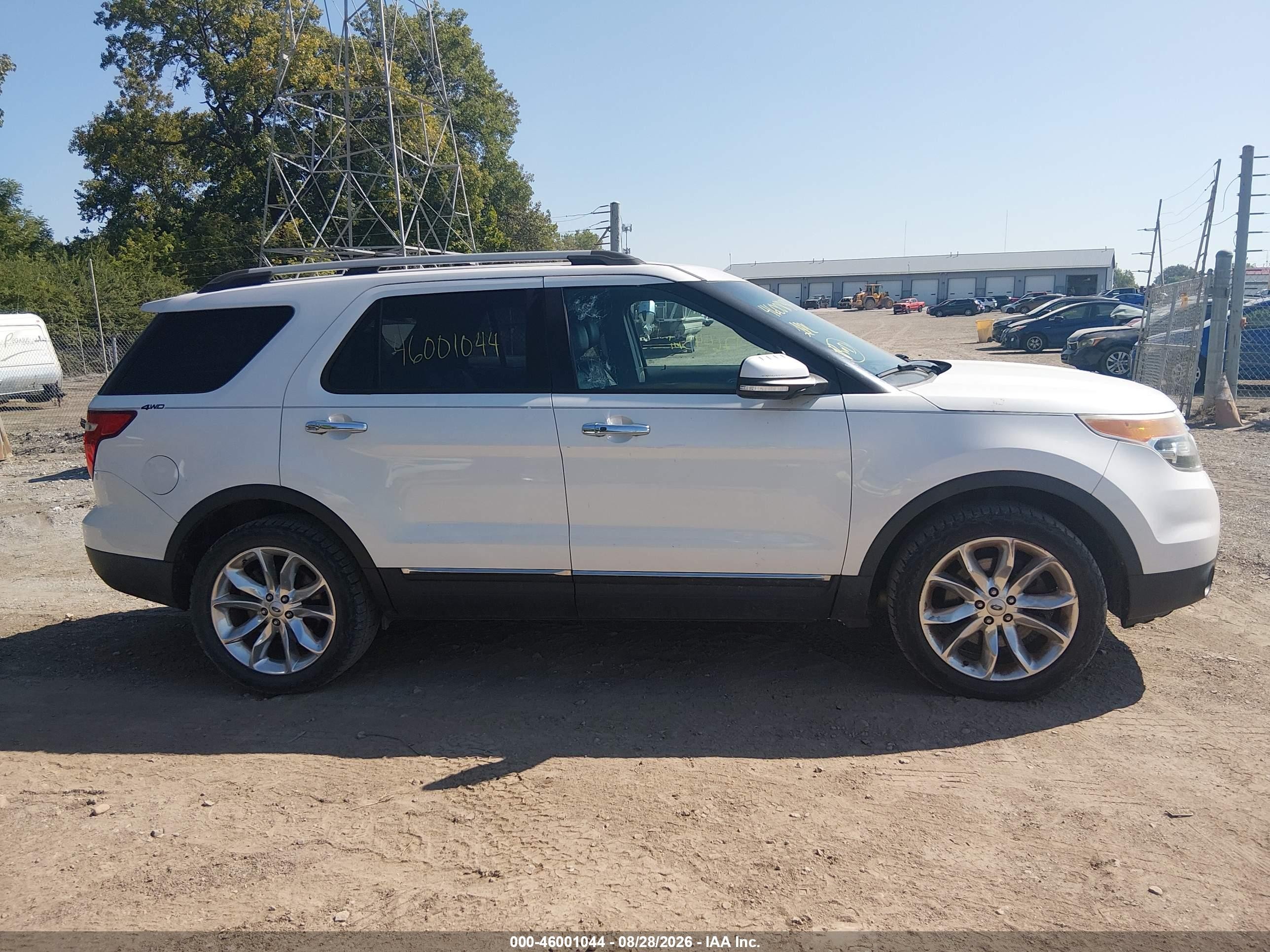 2014 Ford Explorer Limited White vin: 1FM5K8F84EGA06907