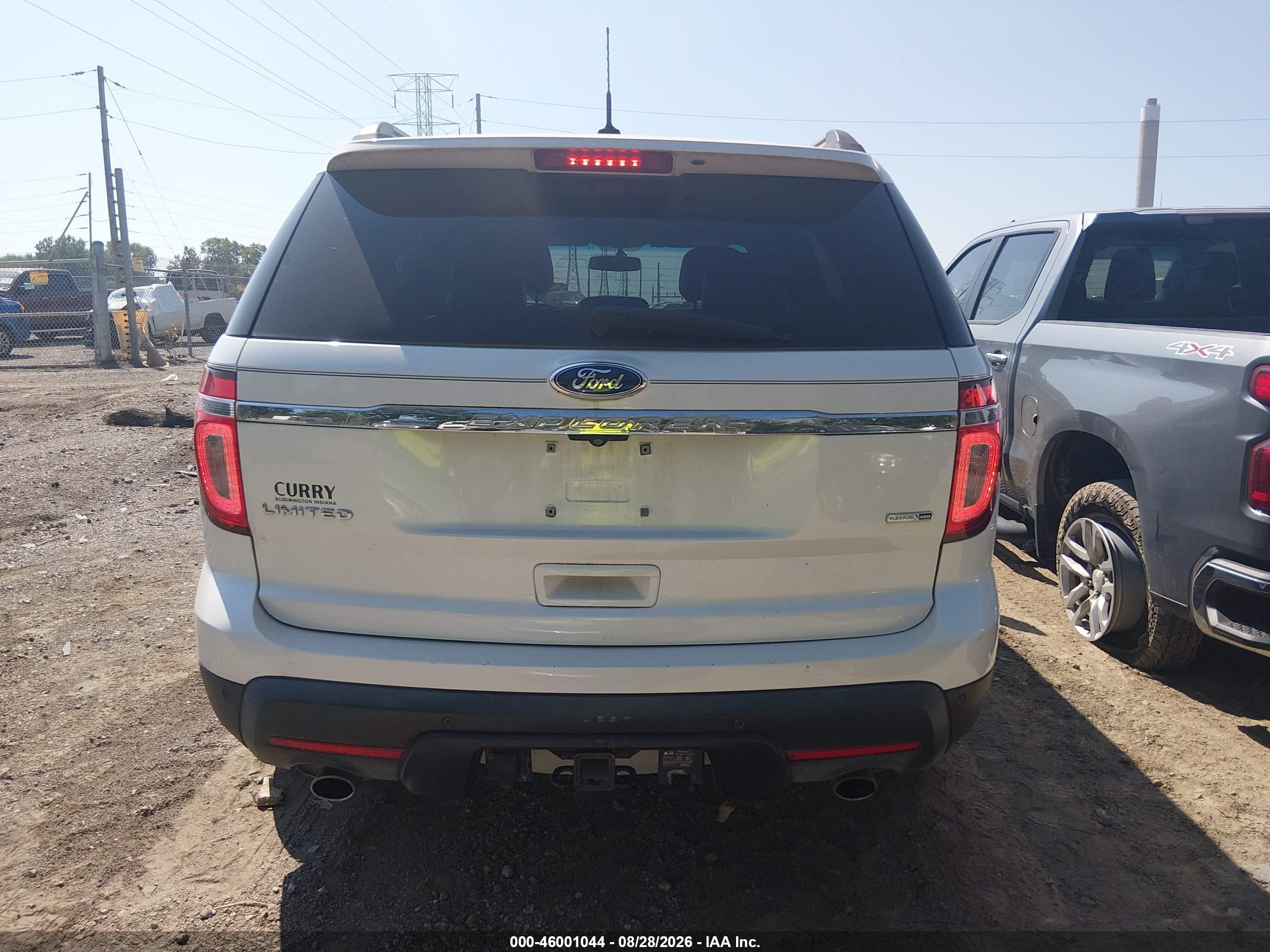 2014 Ford Explorer Limited White vin: 1FM5K8F84EGA06907