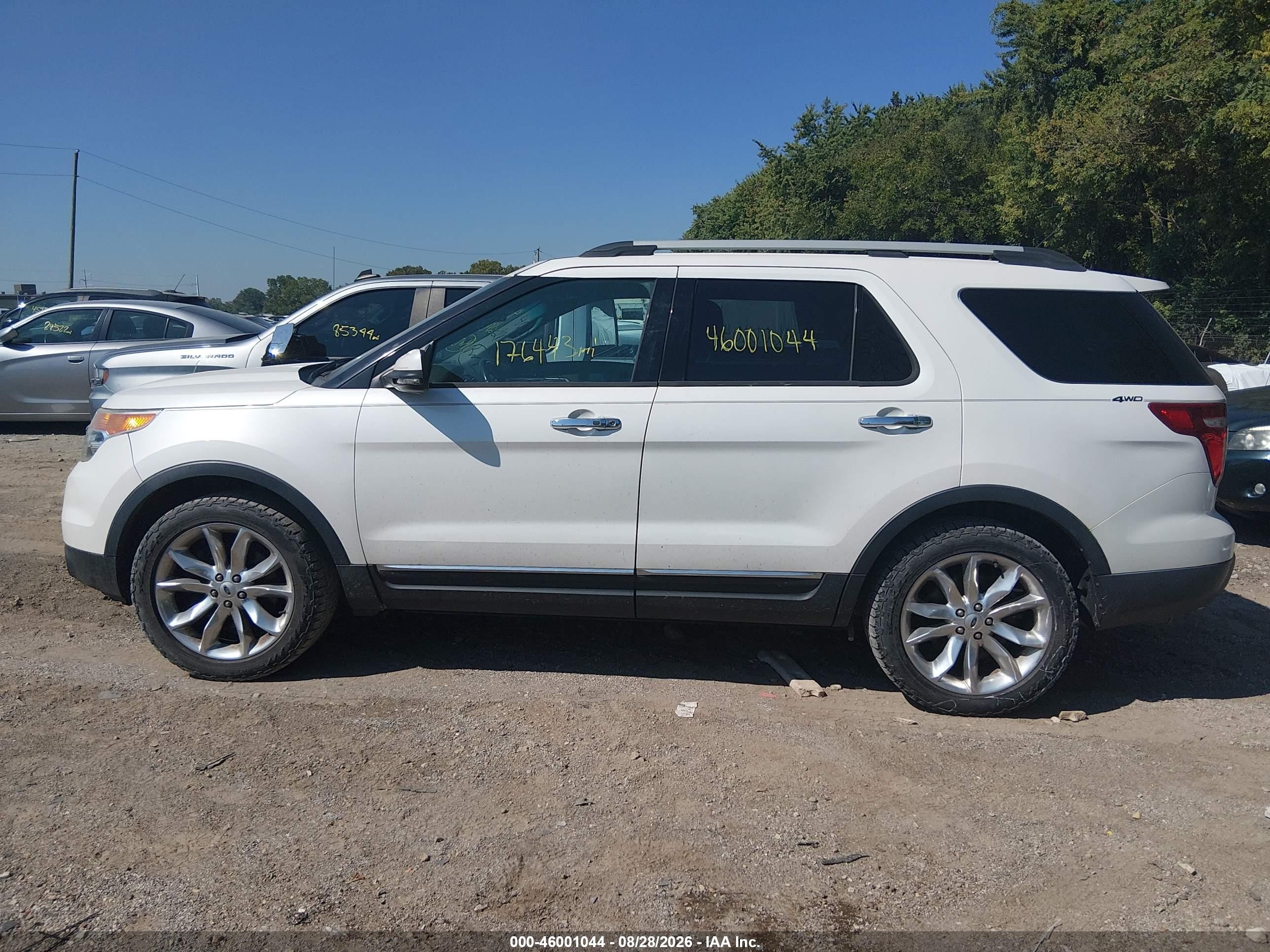 2014 Ford Explorer Limited White vin: 1FM5K8F84EGA06907