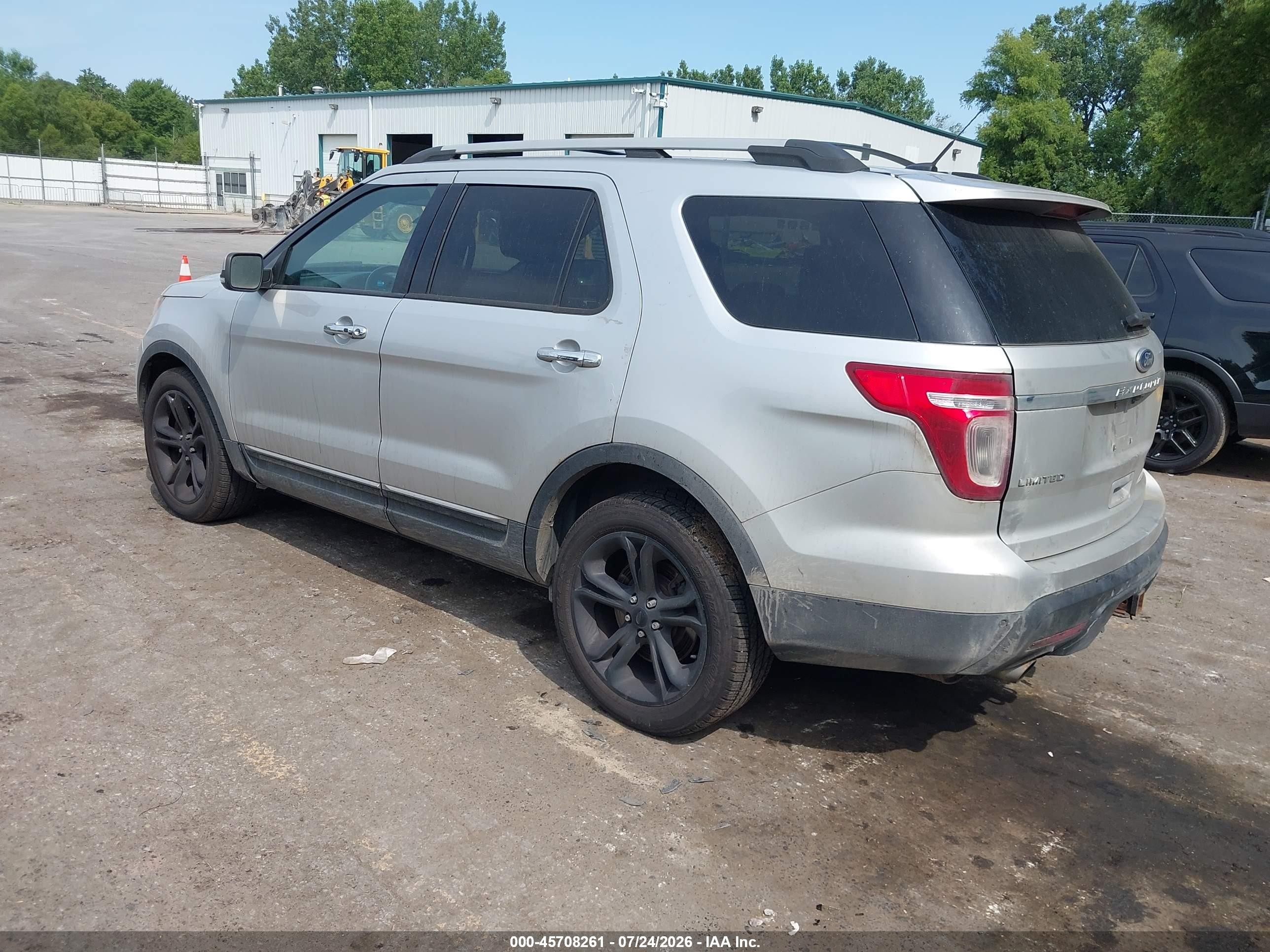 2014 Ford Explorer Limited Серебряный vin: 1FM5K8F84EGA42757