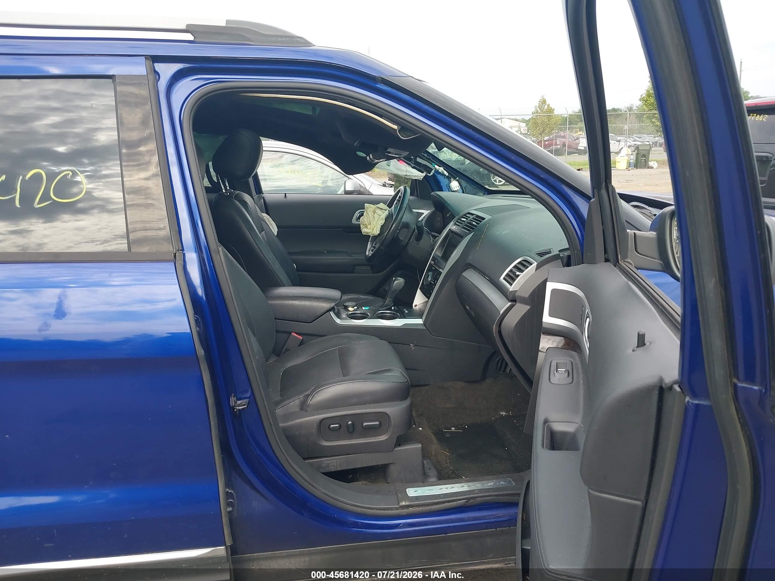 2014 Ford Explorer Limited Blue vin: 1FM5K8F84EGA62815