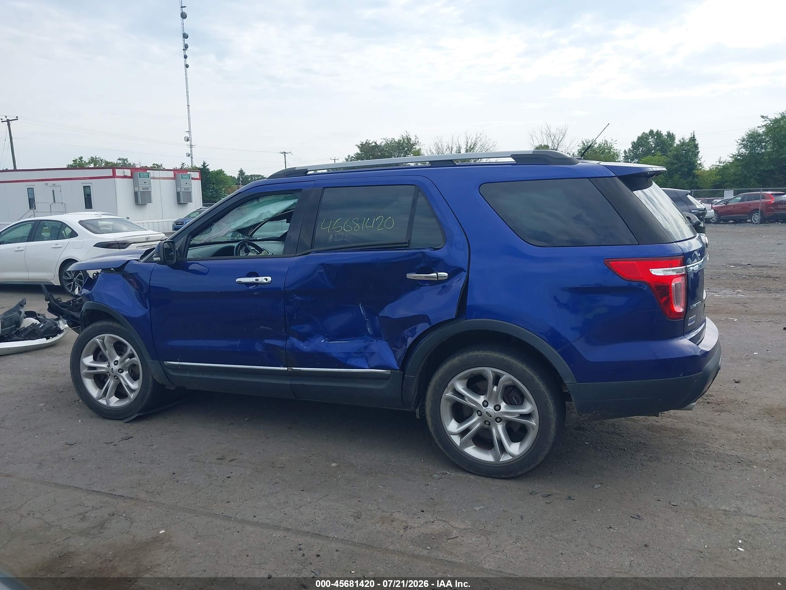2014 Ford Explorer Limited Blue vin: 1FM5K8F84EGA62815