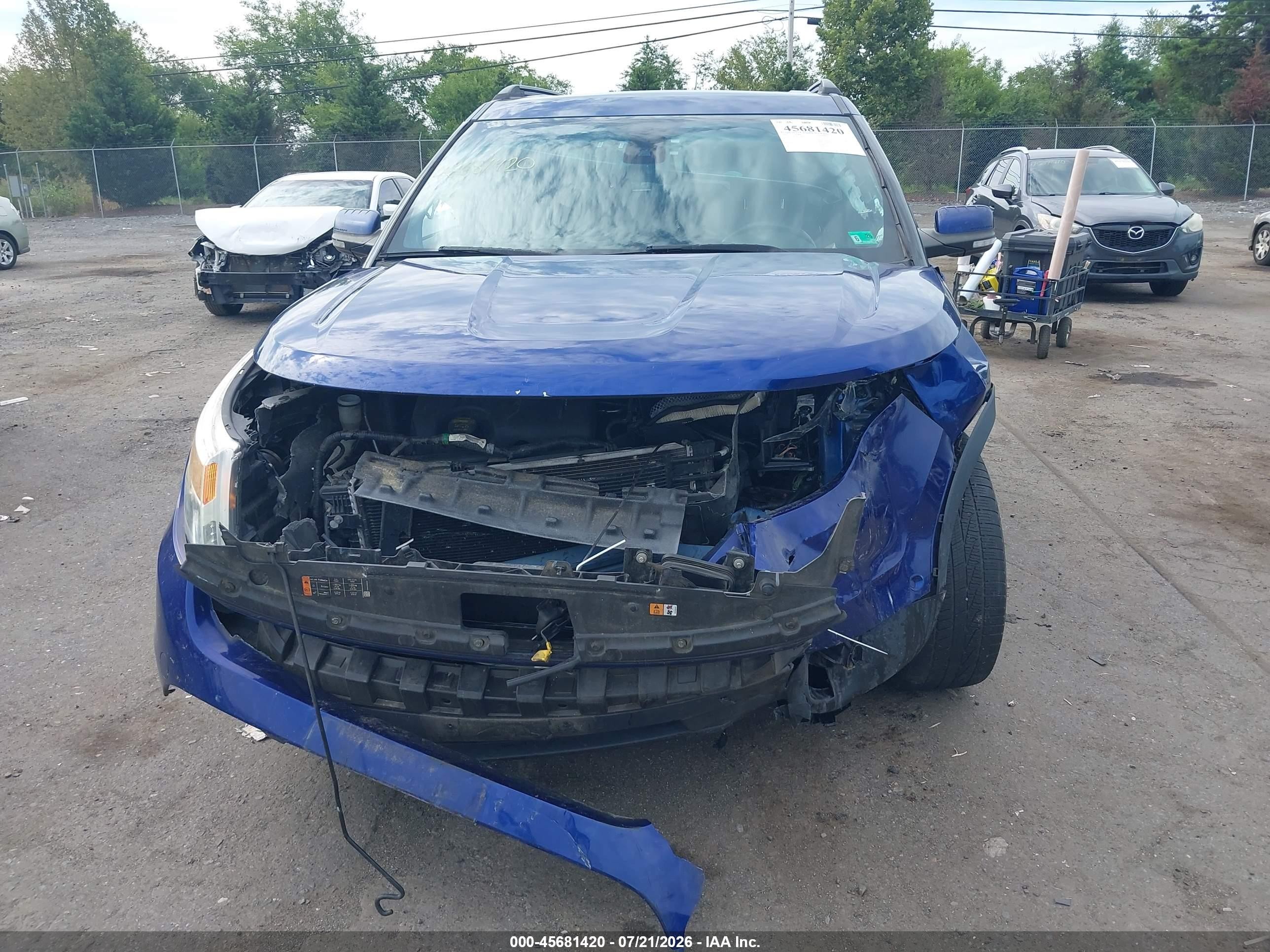 2014 Ford Explorer Limited Blue vin: 1FM5K8F84EGA62815