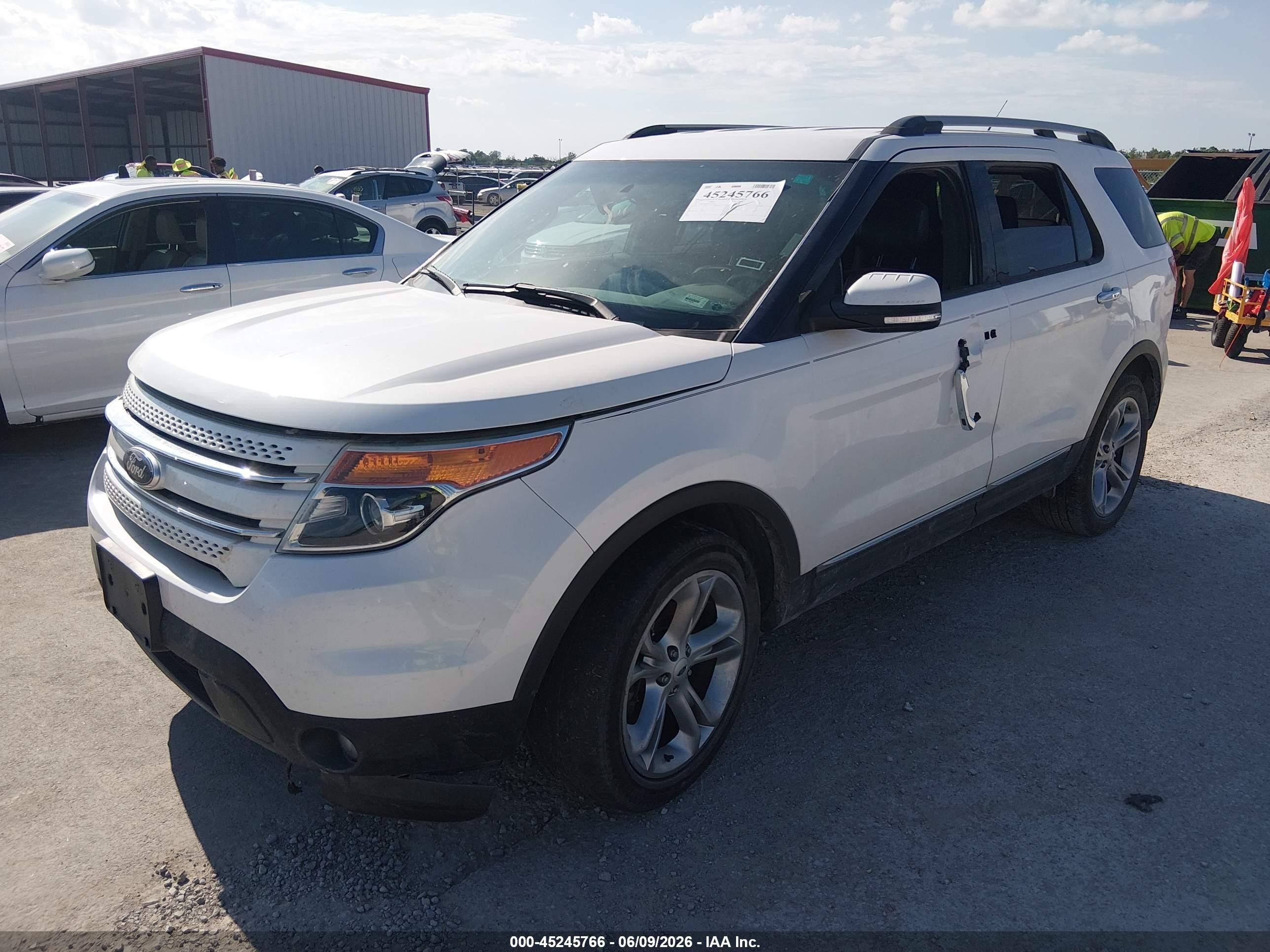 2014 Ford Explorer Limited Белый vin: 1FM5K8F84EGA98147