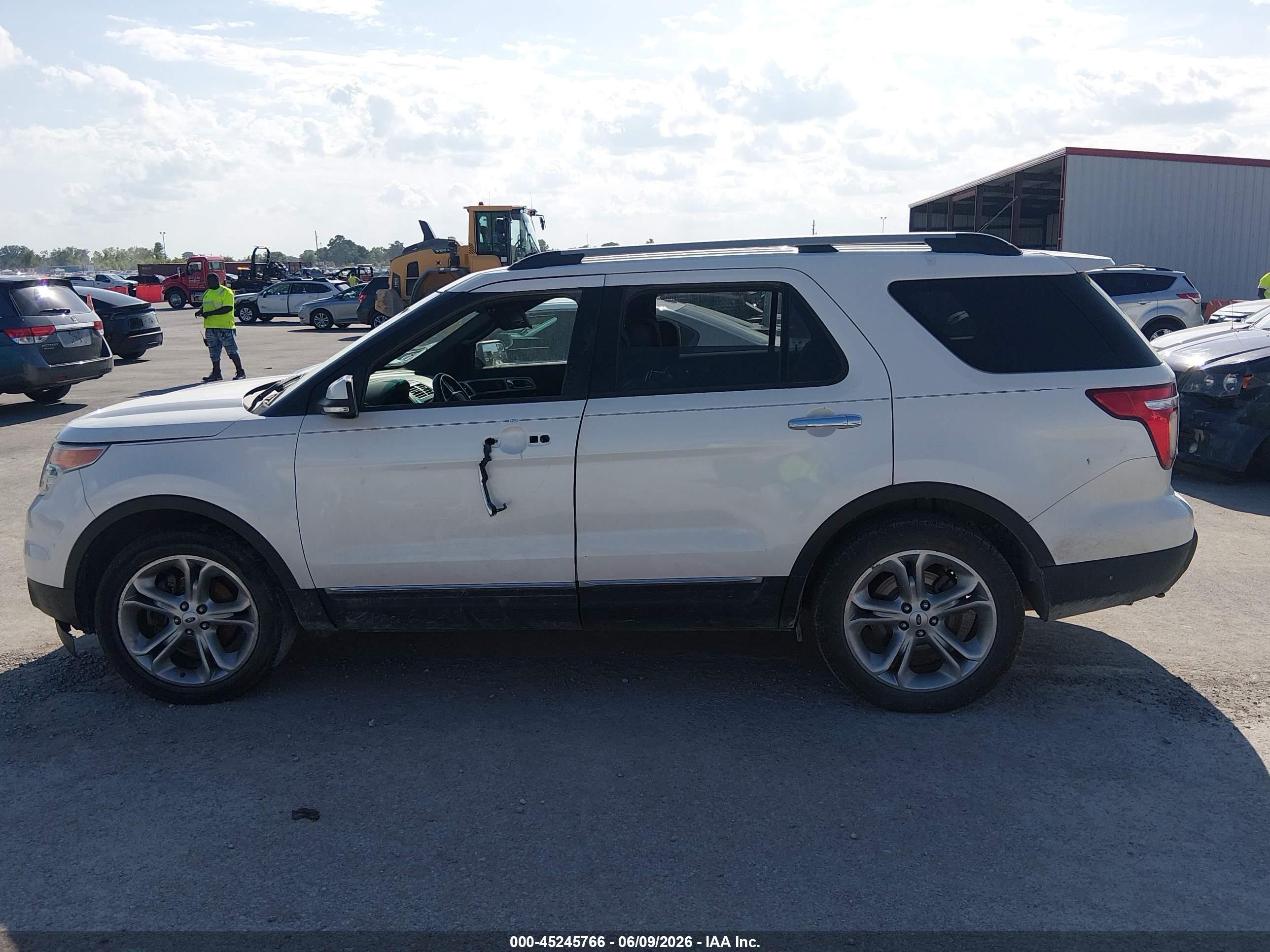 2014 Ford Explorer Limited Белый vin: 1FM5K8F84EGA98147
