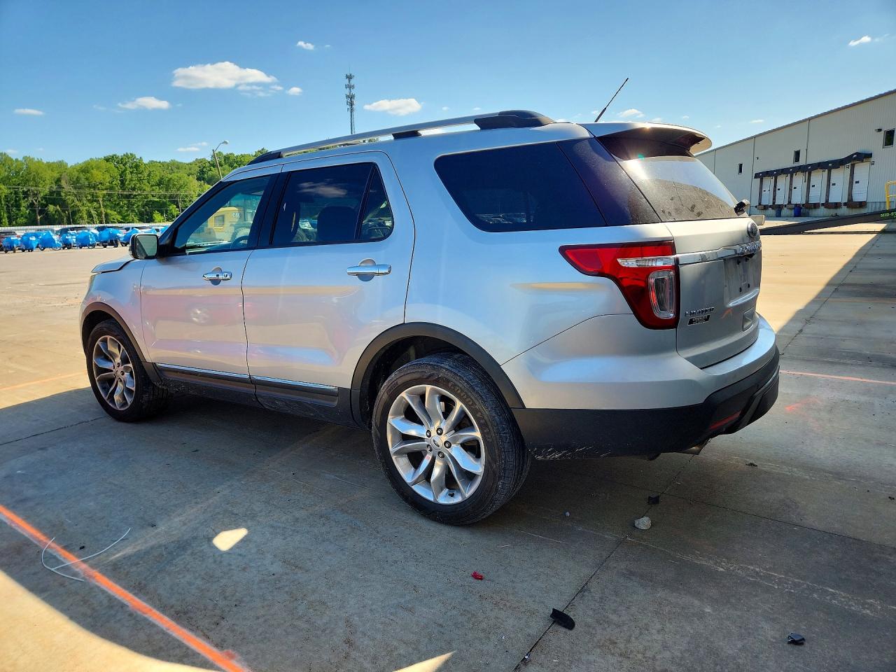 2015 Ford Explorer Limited Silver vin: 1FM5K8F84FGA52951