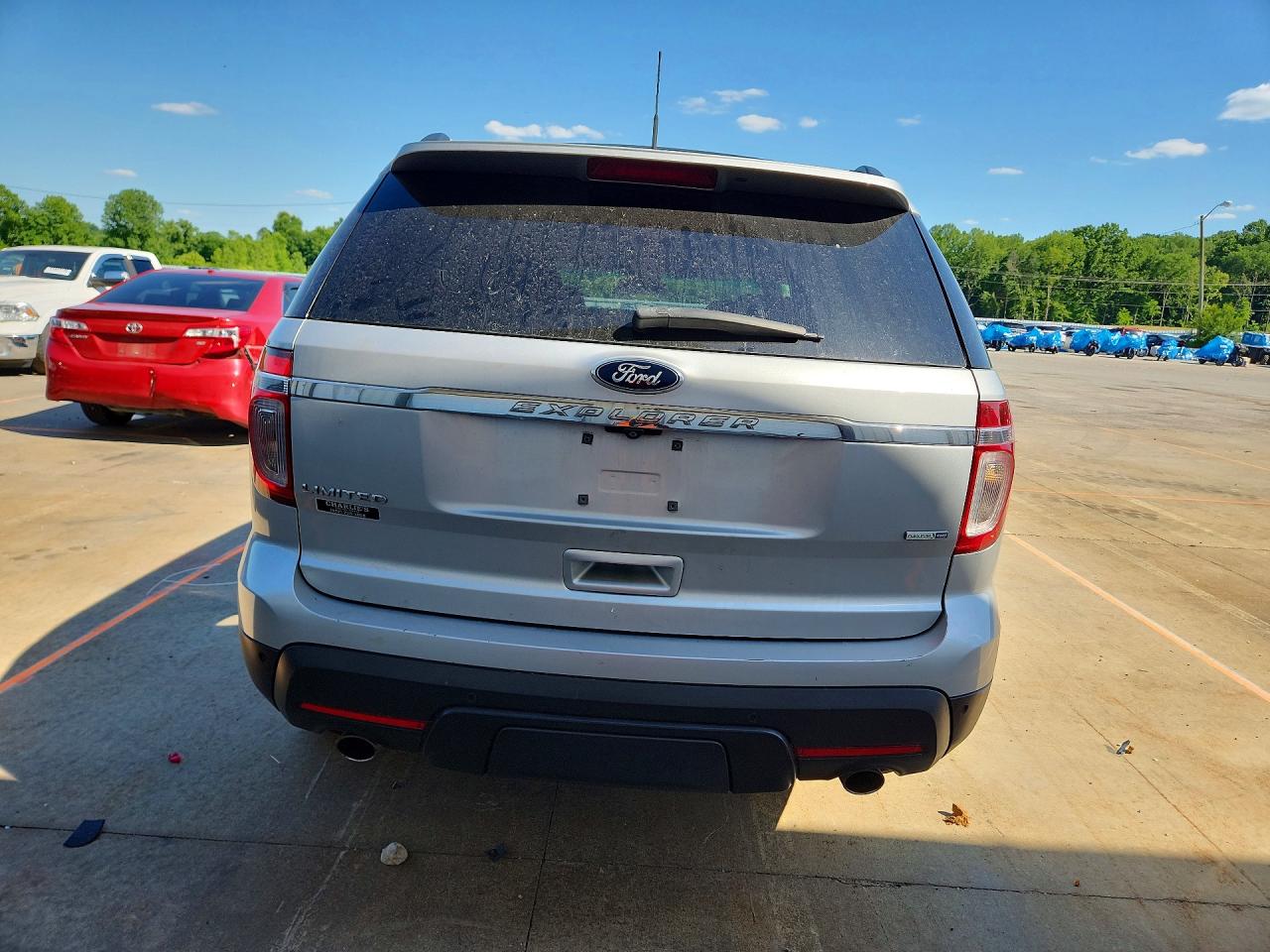 2015 Ford Explorer Limited Silver vin: 1FM5K8F84FGA52951