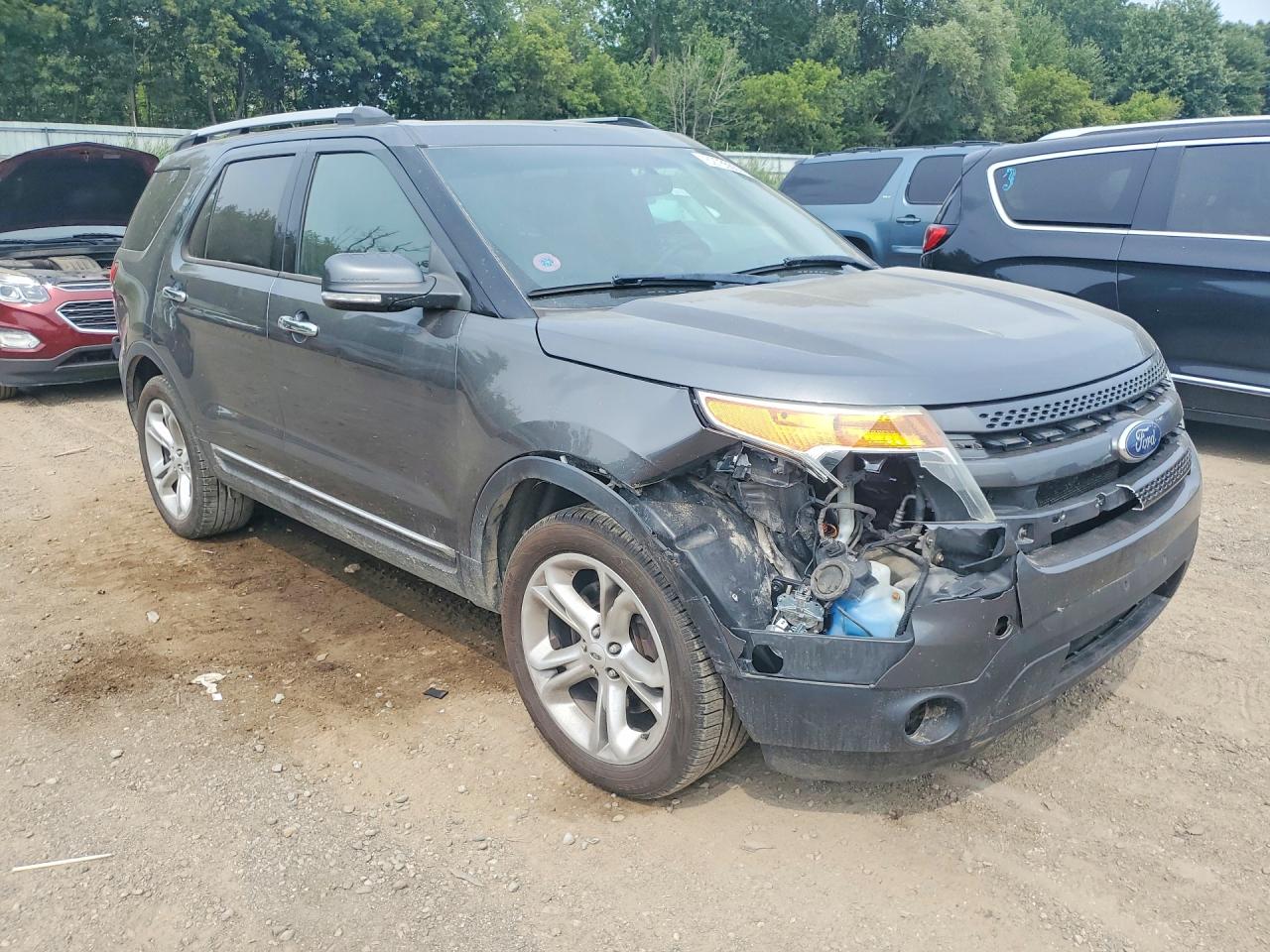 2015 Ford Explorer Limited Серый vin: 1FM5K8F84FGC17879