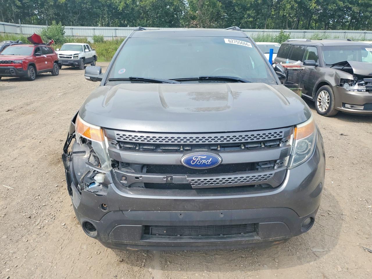 2015 Ford Explorer Limited Серый vin: 1FM5K8F84FGC17879