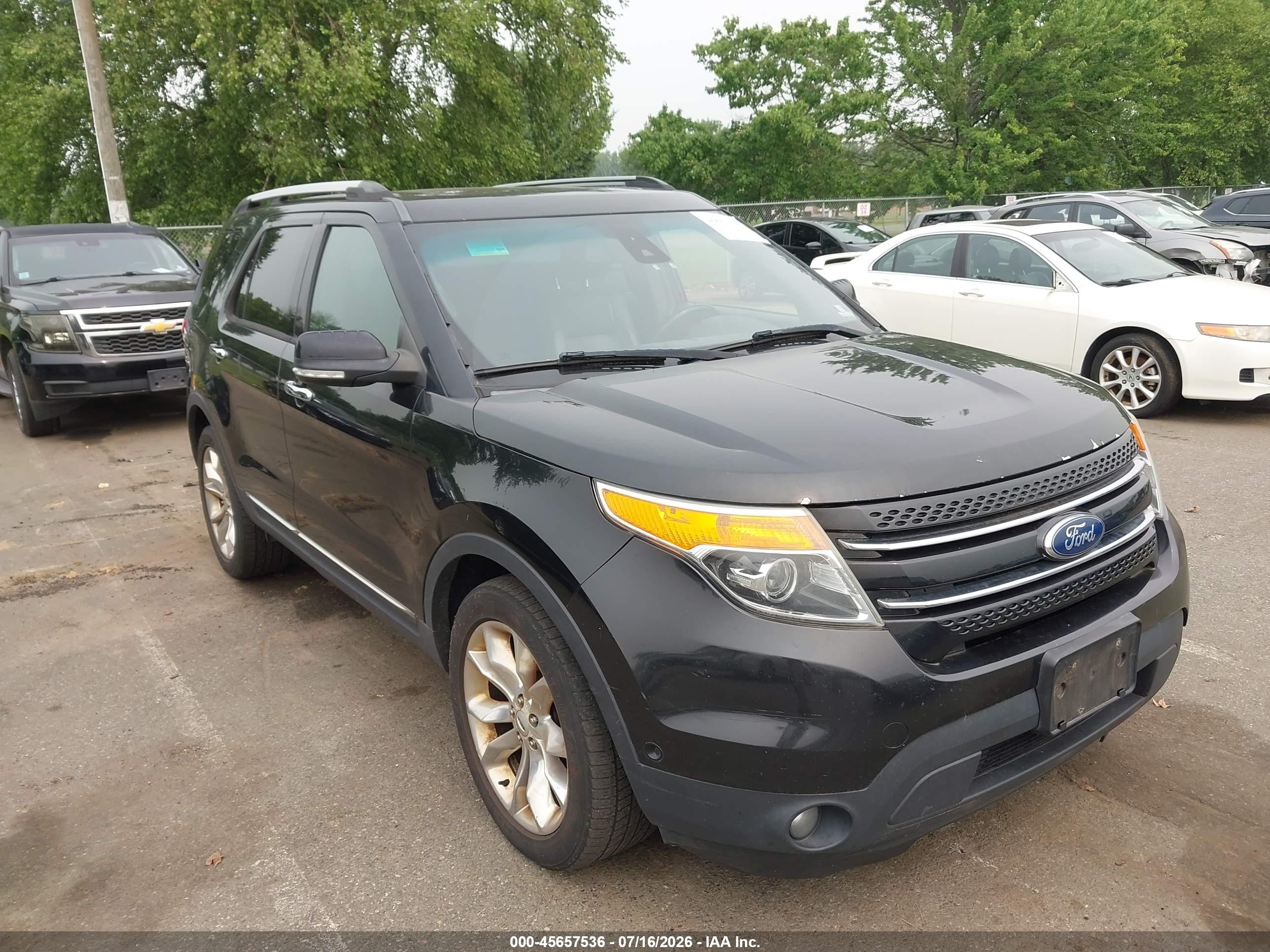 2015 Ford Explorer Limited Black vin: 1FM5K8F84FGC20863