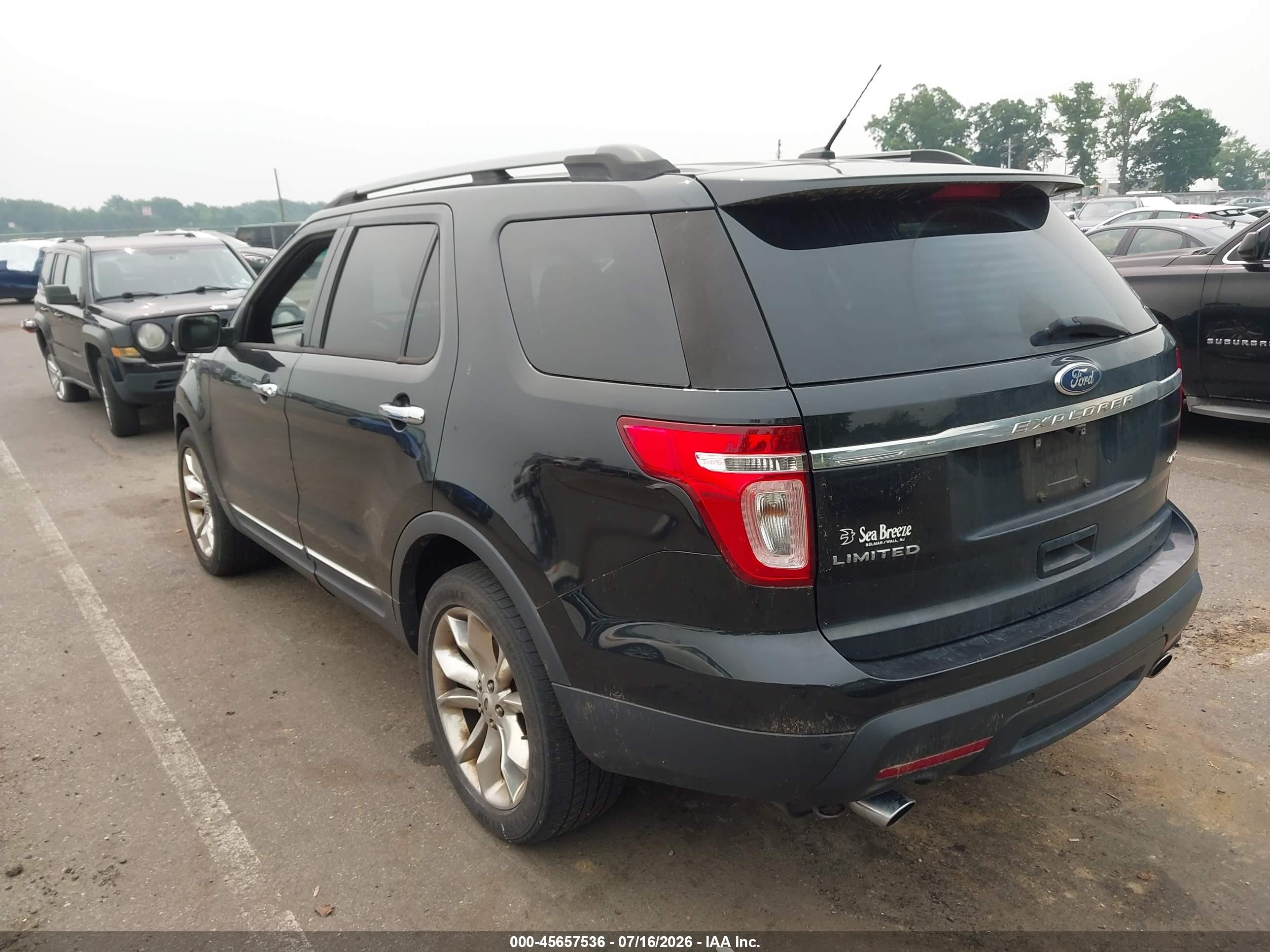 2015 Ford Explorer Limited Black vin: 1FM5K8F84FGC20863