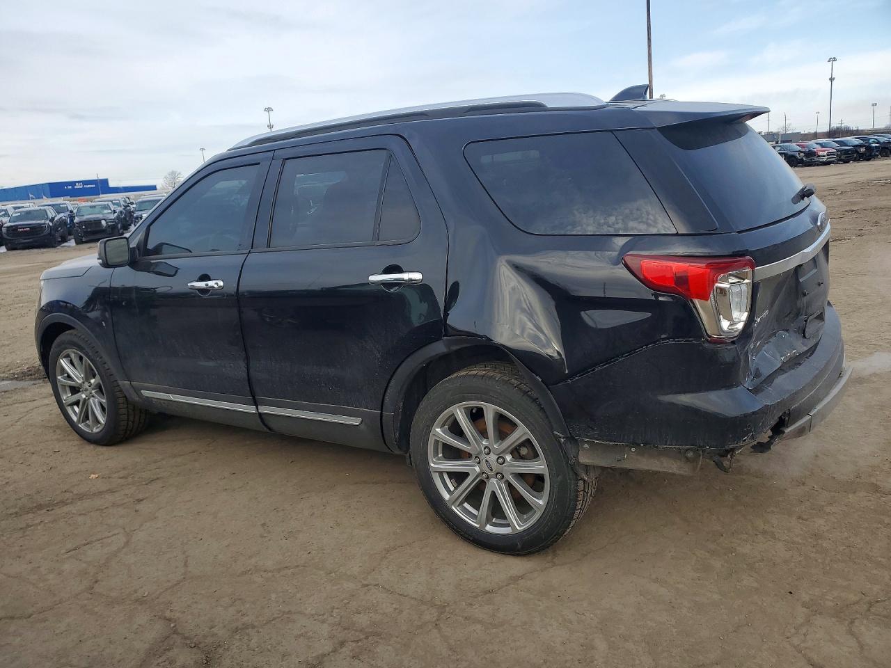 2017 Ford Explorer Limited Black vin: 1FM5K8F84HGD84259