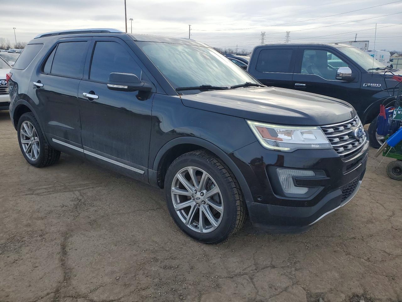 2017 Ford Explorer Limited Black vin: 1FM5K8F84HGD84259