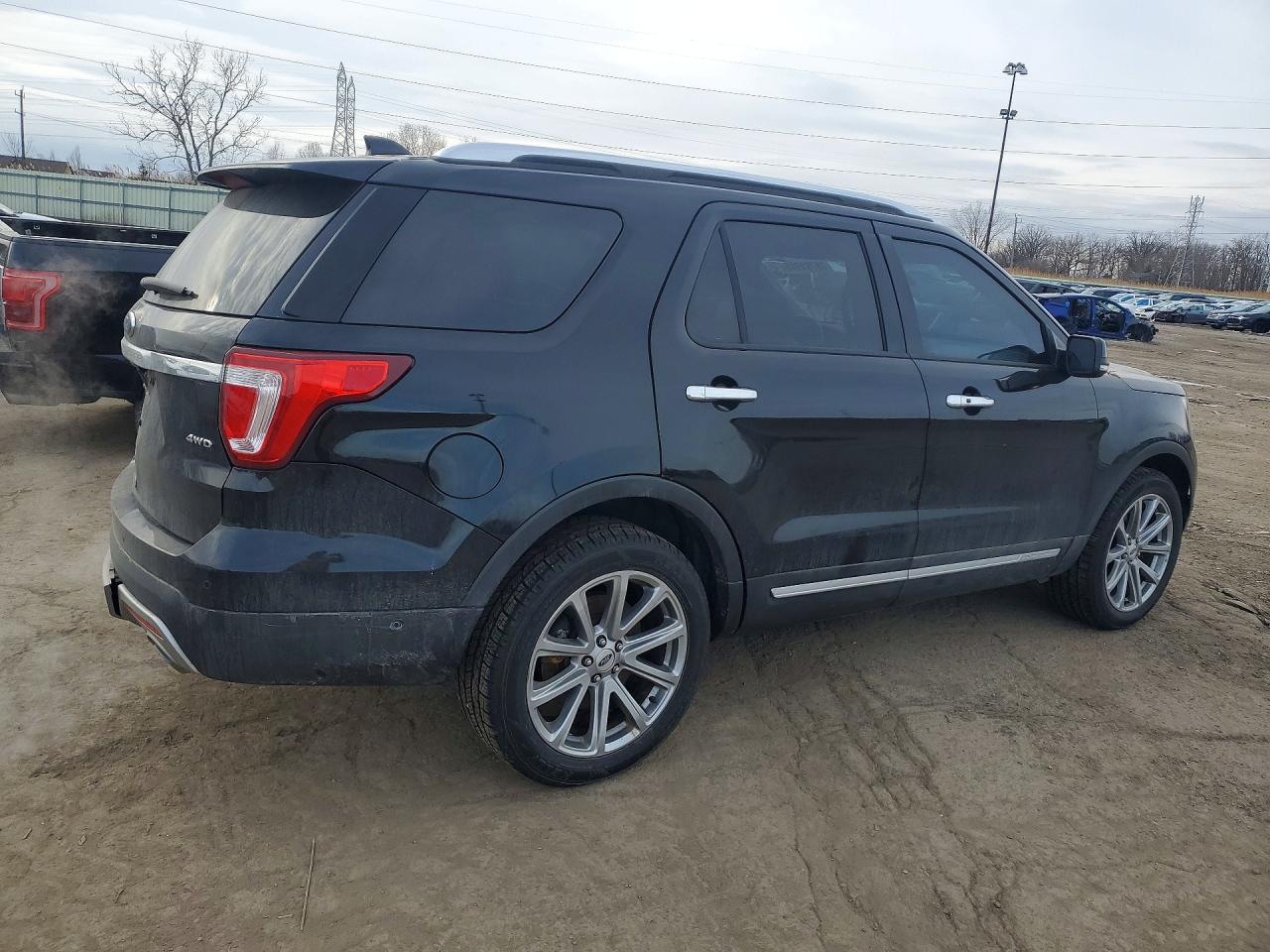 2017 Ford Explorer Limited Black vin: 1FM5K8F84HGD84259