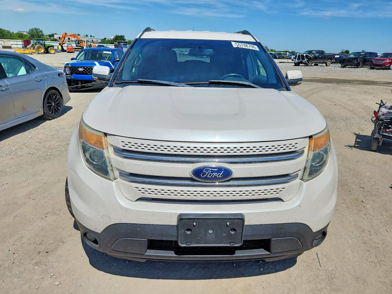 2013 Ford Explorer White vin: 1FM5K8F85DGA00645