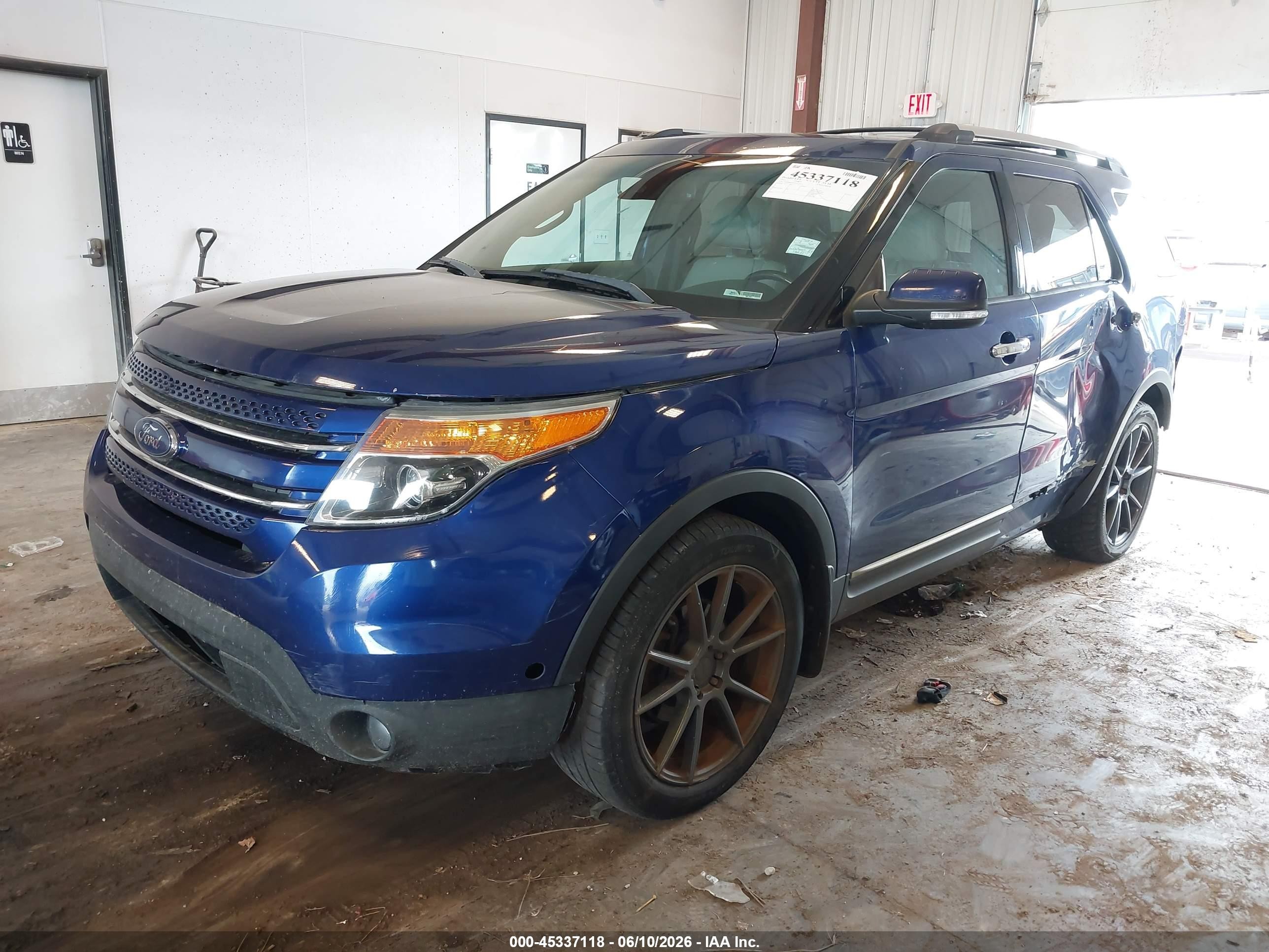 2013 Ford Explorer Limited Blue vin: 1FM5K8F85DGA25111