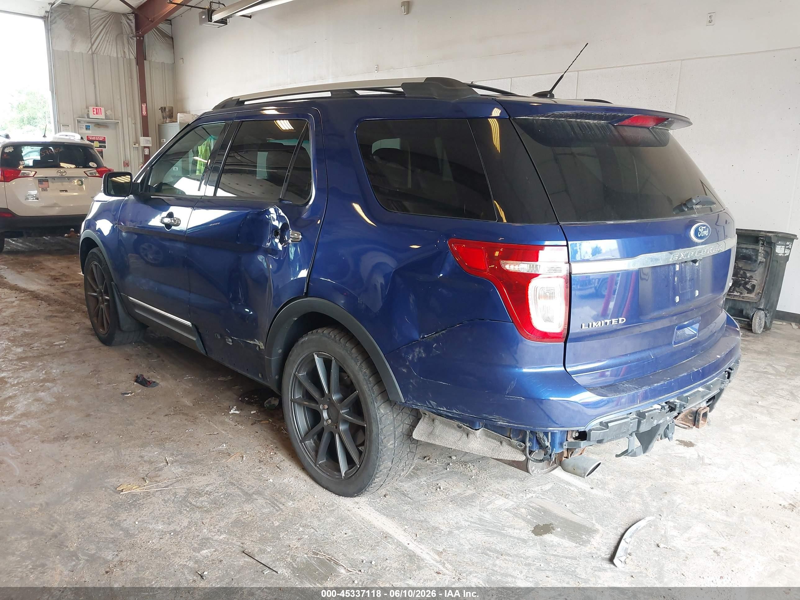 2013 Ford Explorer Limited Blue vin: 1FM5K8F85DGA25111
