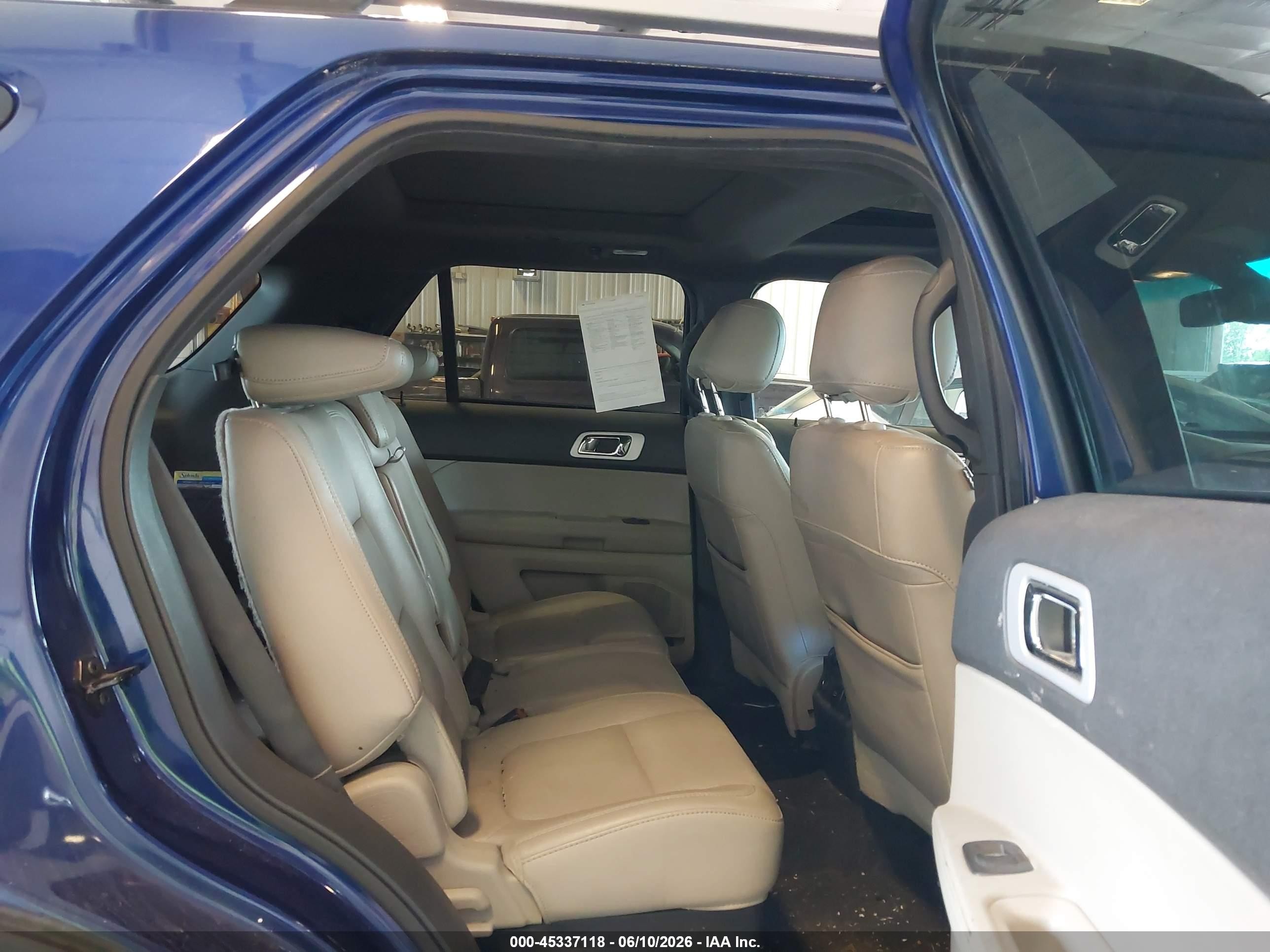 2013 Ford Explorer Limited Blue vin: 1FM5K8F85DGA25111